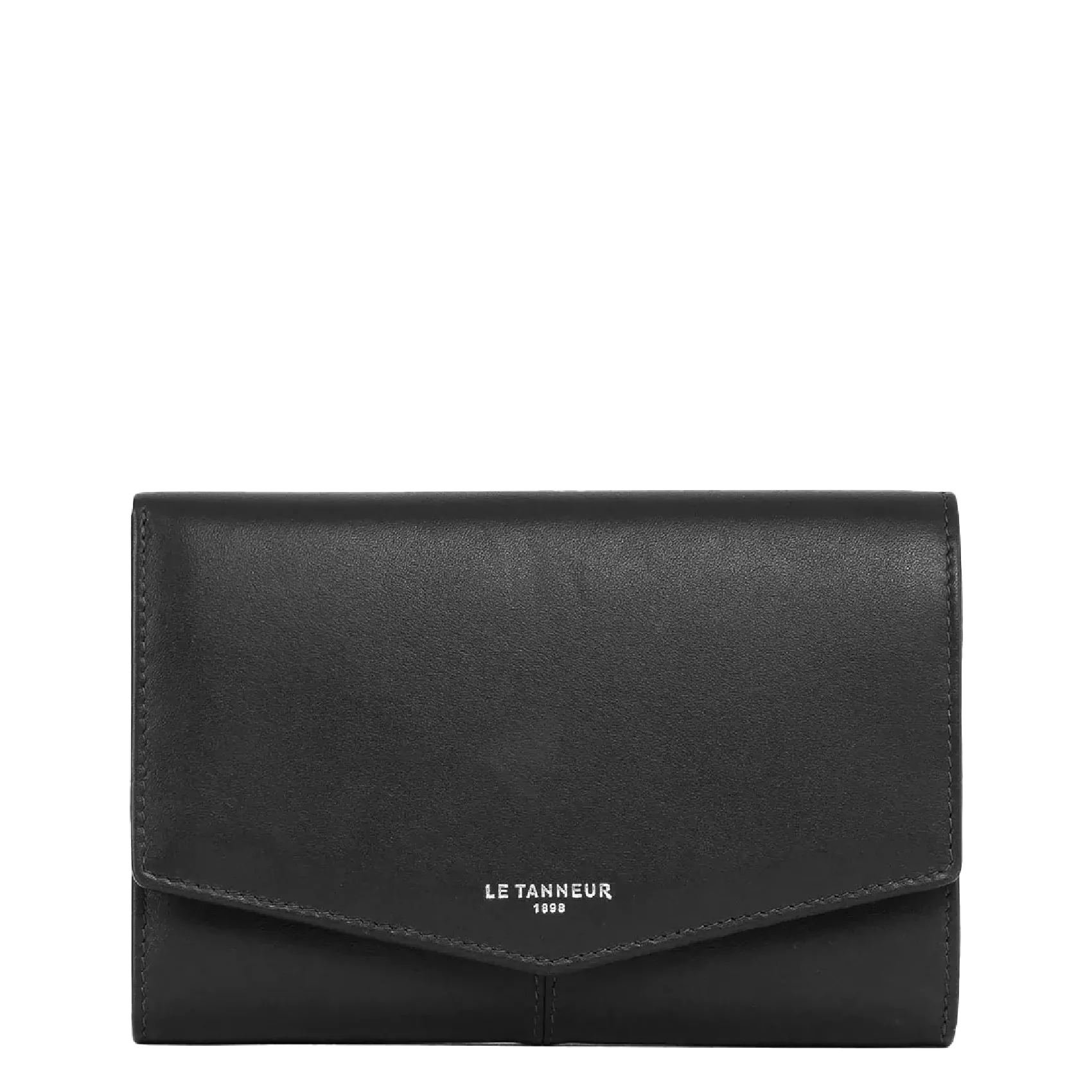 Brieftasche aus Glattleder Schwarz CHARLOTTE
