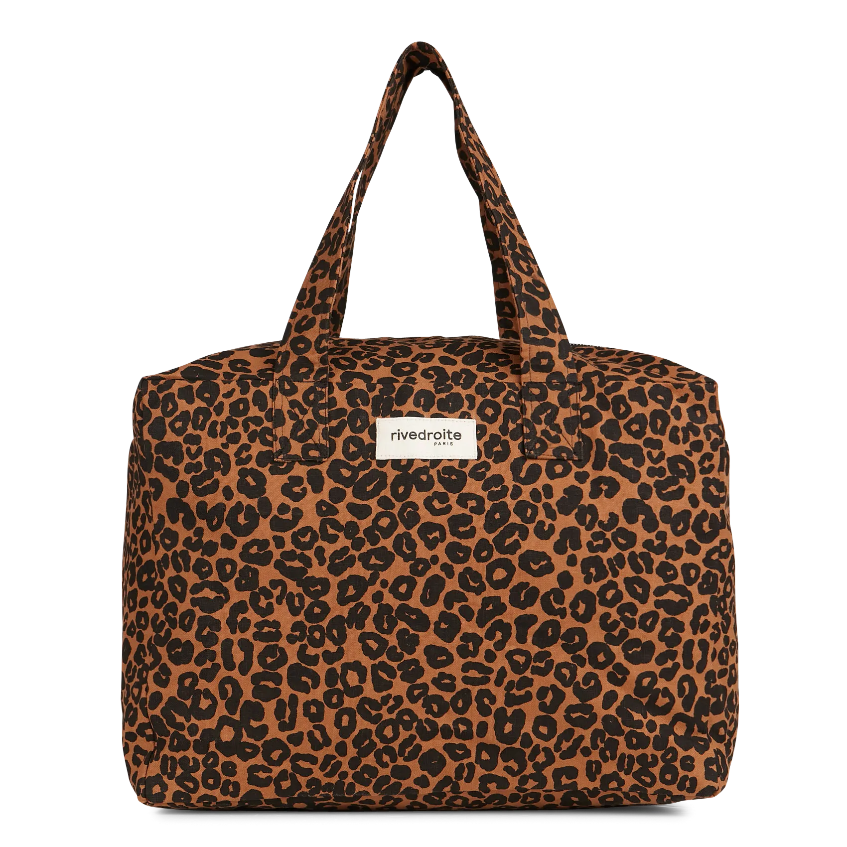 Baumwolltasche mit Reißverschluss Braun CELESTINS