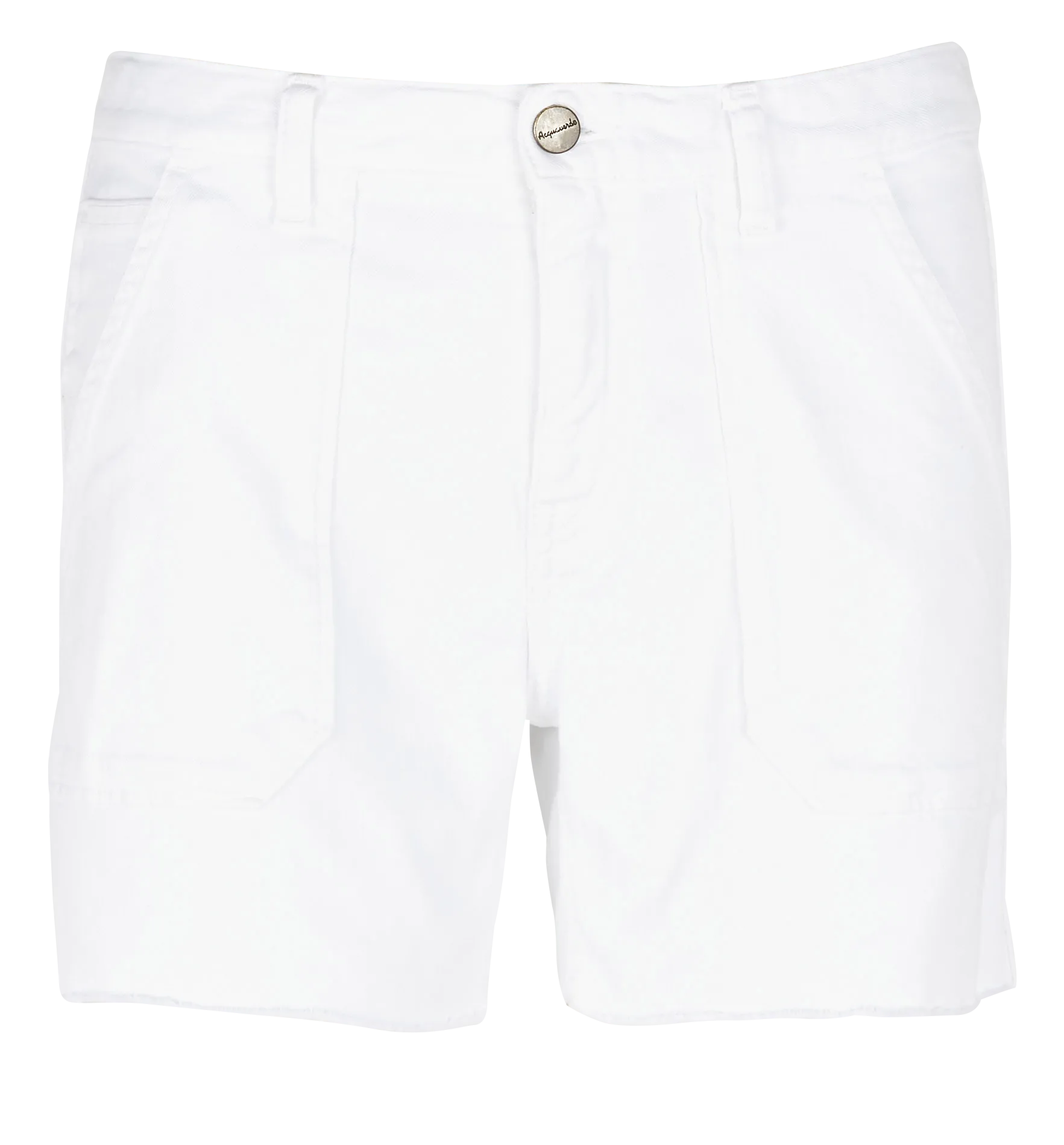 Gerade geschnittene Shorts aus Stretch-Denim Weiss TOOLS