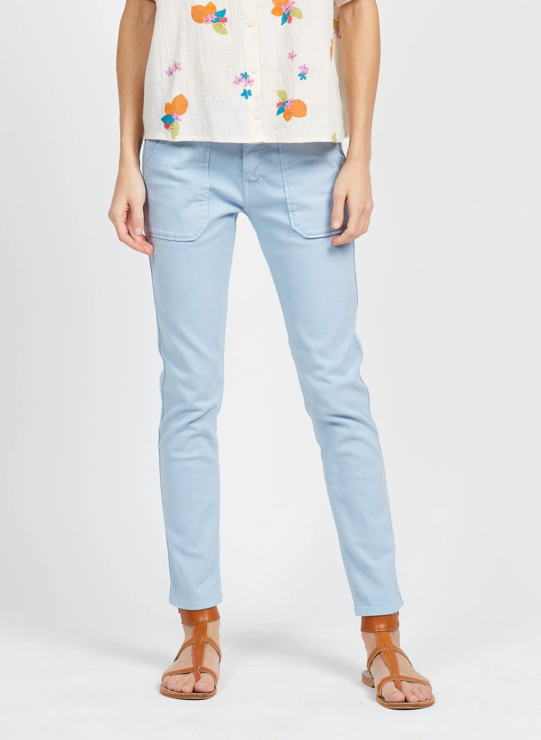 Slimfit-Jeans aus Baumwoll-Mix Bleached Jeans PIERCE