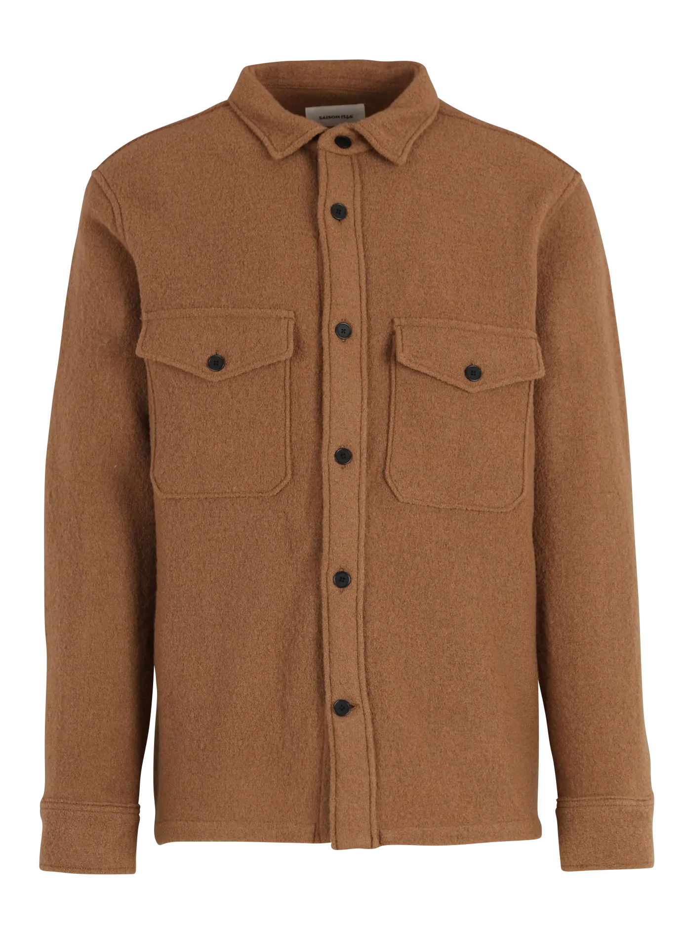 Hemdjacke aus Wolle Beige ACHE