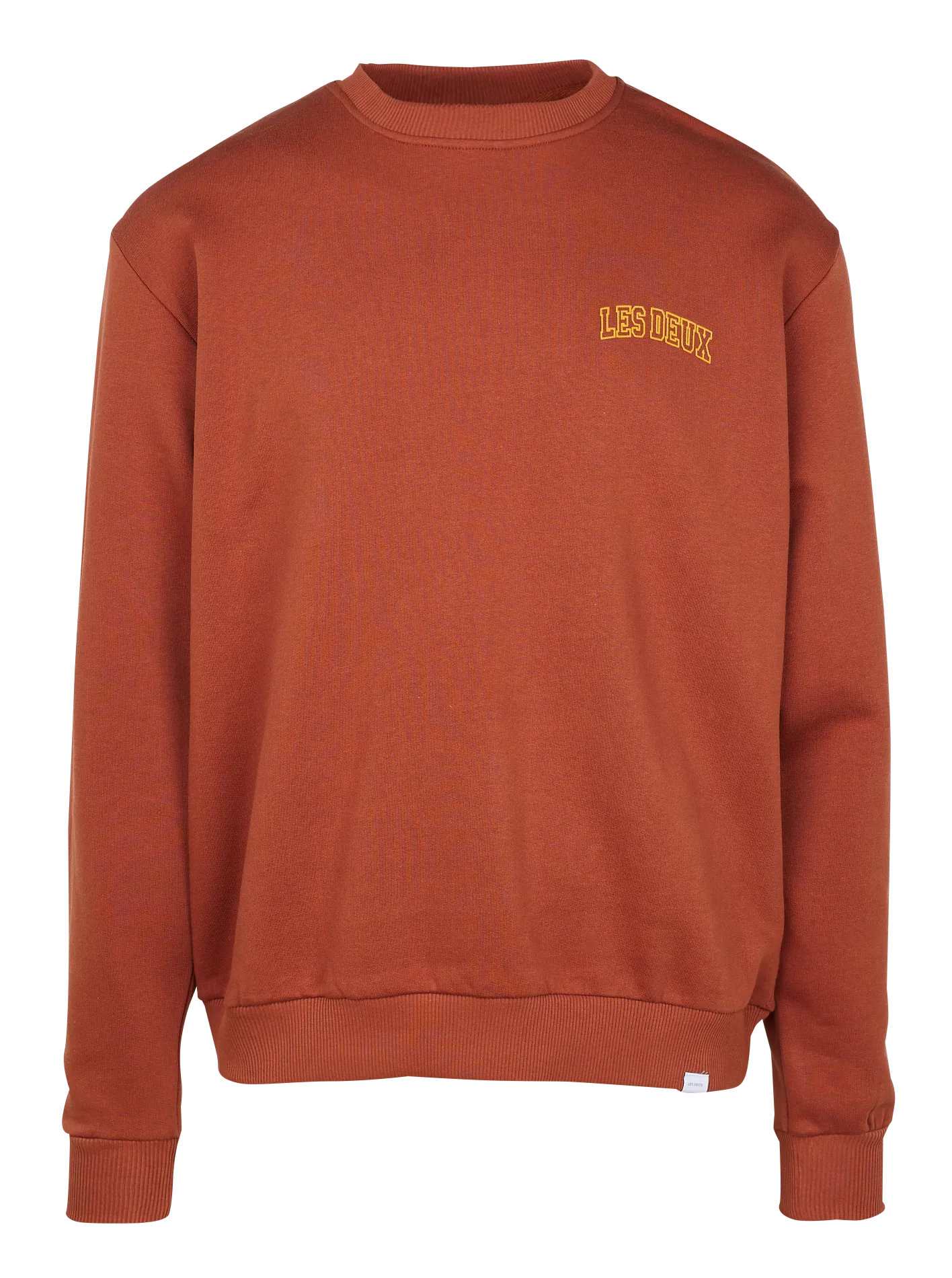 Rundhals-Sweatshirt aus Baumwolle Braun