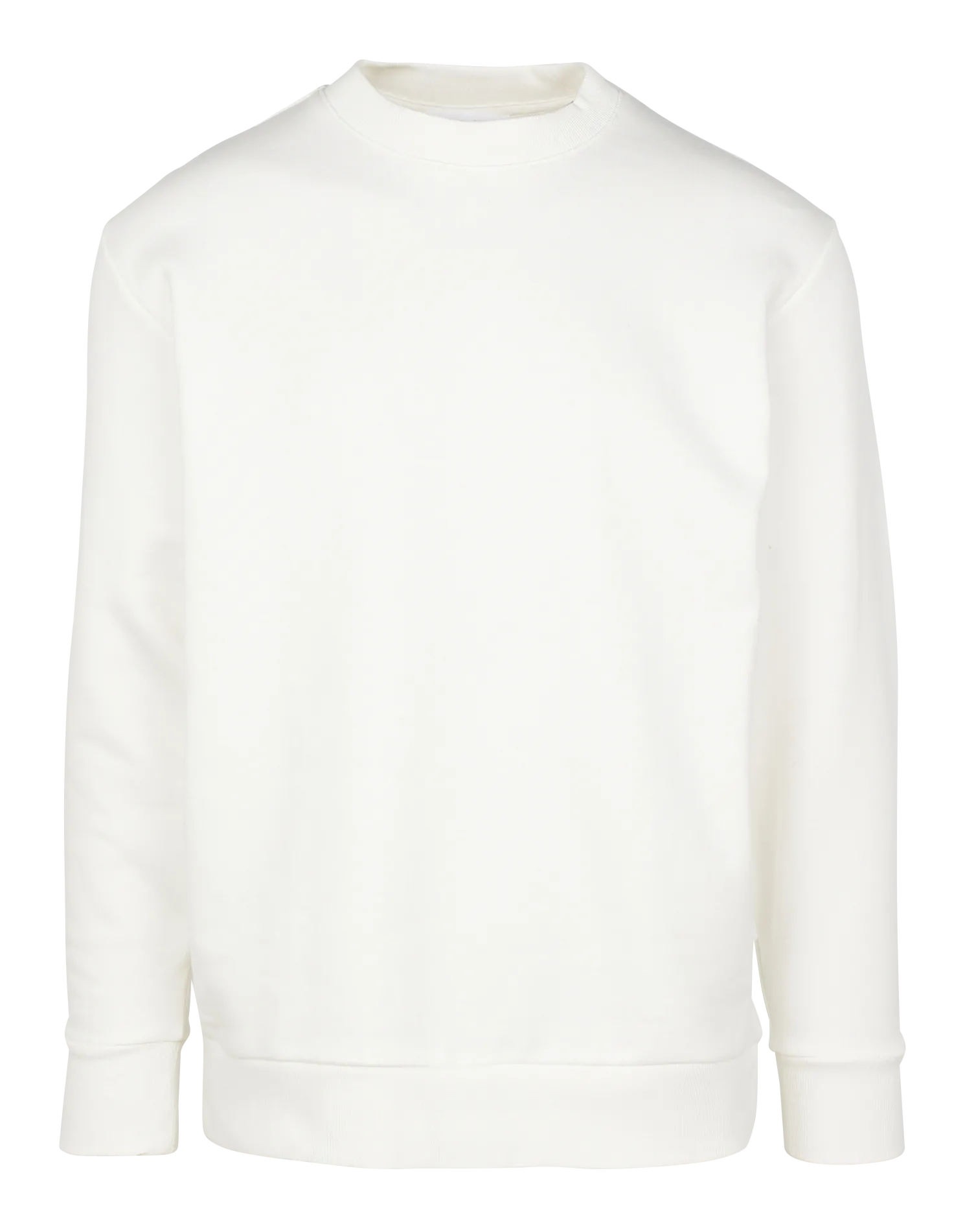 Rundhals-Sweatshirt aus Baumwolle Beige