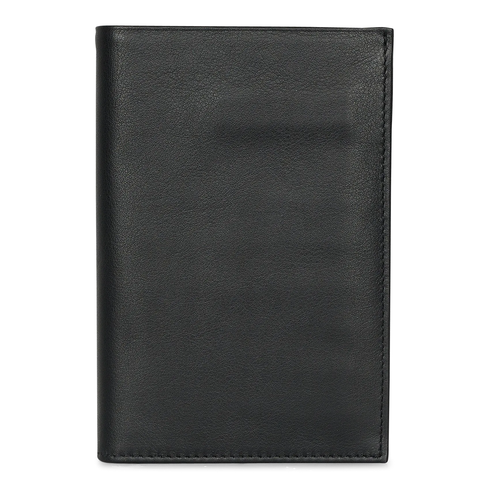 Brieftasche aus Glattleder Schwarz