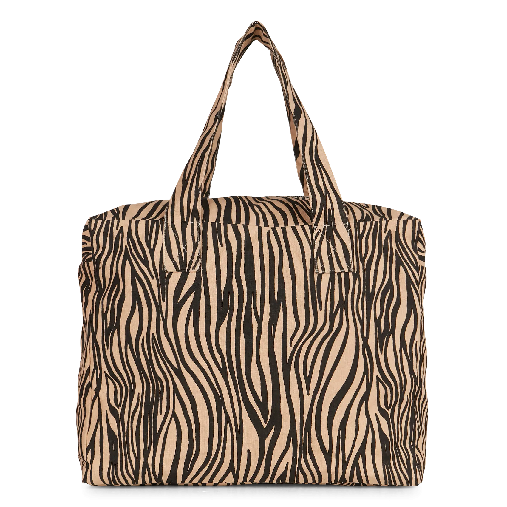 Baumwolltasche mit Reißverschluss Beige CELESTINS