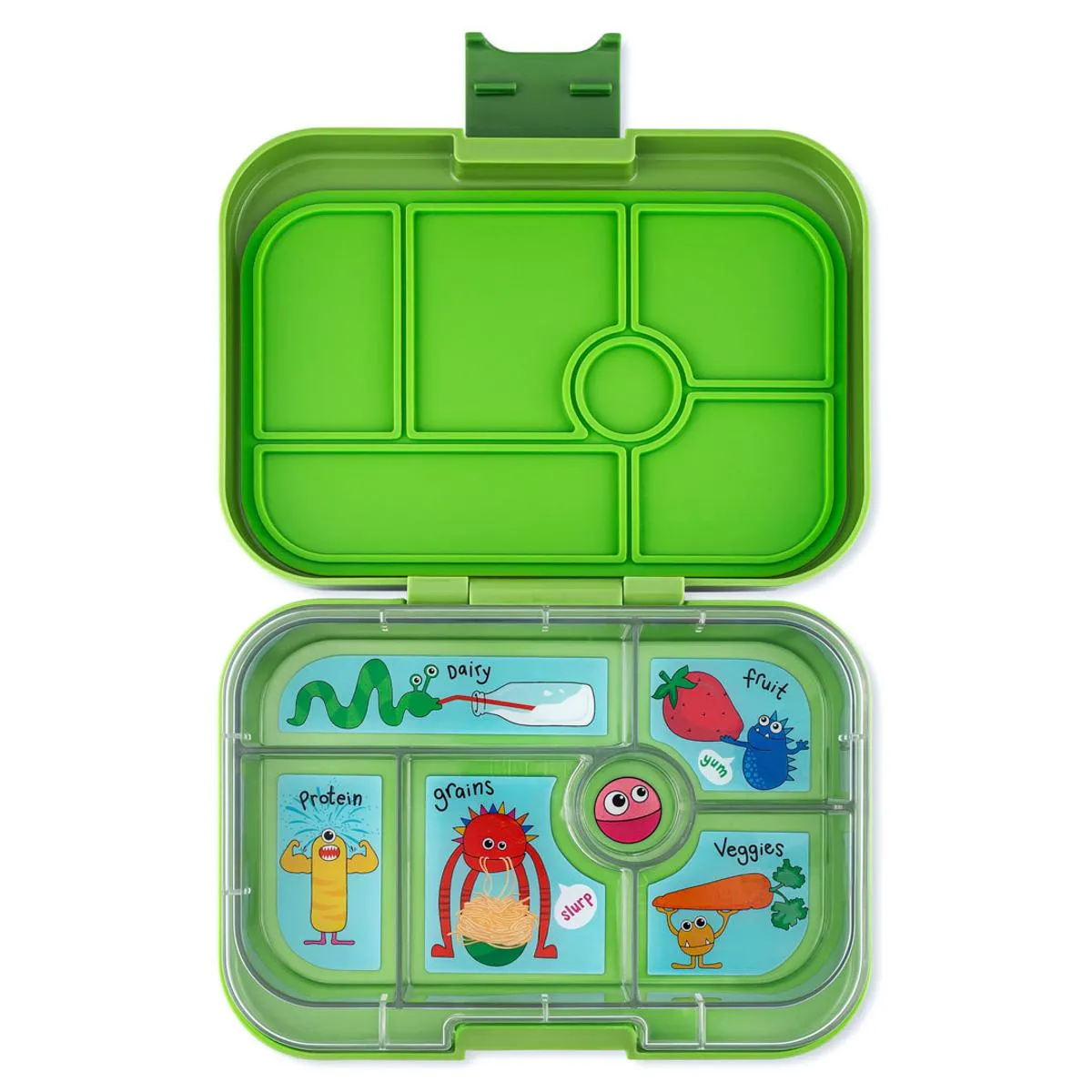 Yumbox Original mit Inlay "Monsters", grün