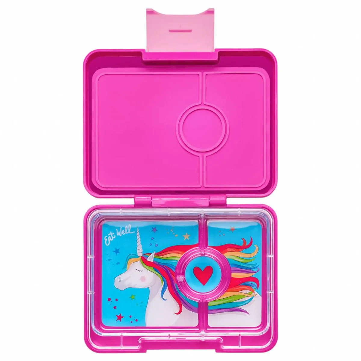 Yumbox Snack mit Inlay "Magical Unicorn", 3 Fächer, BPA-frei, purple