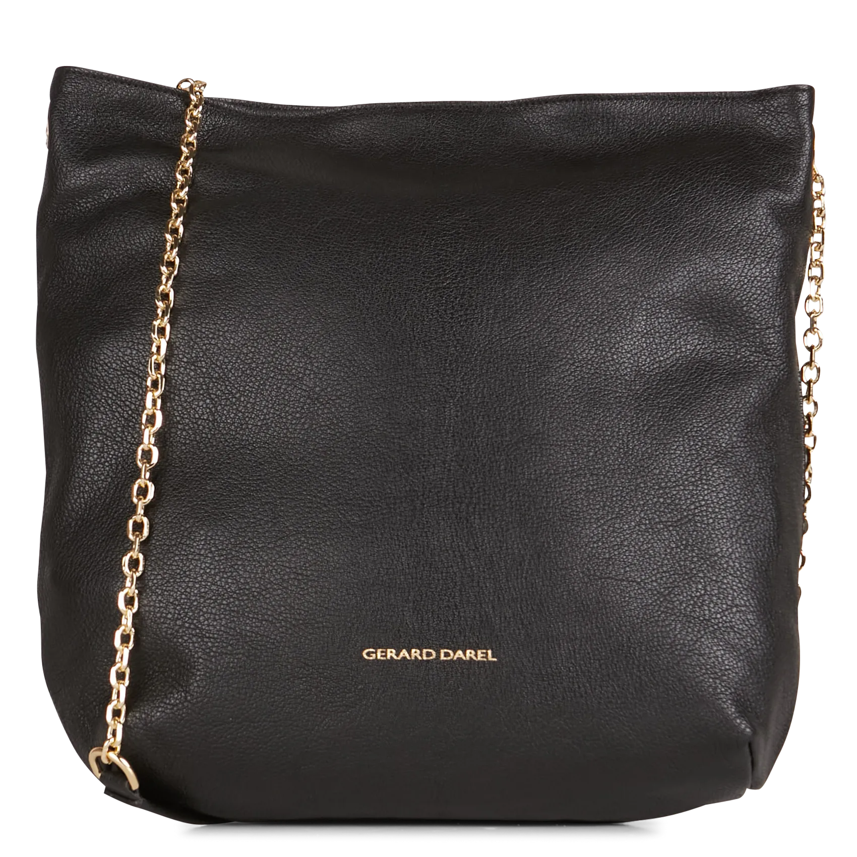 Schultertasche aus Leder Schwarz LE CHARLOTTE