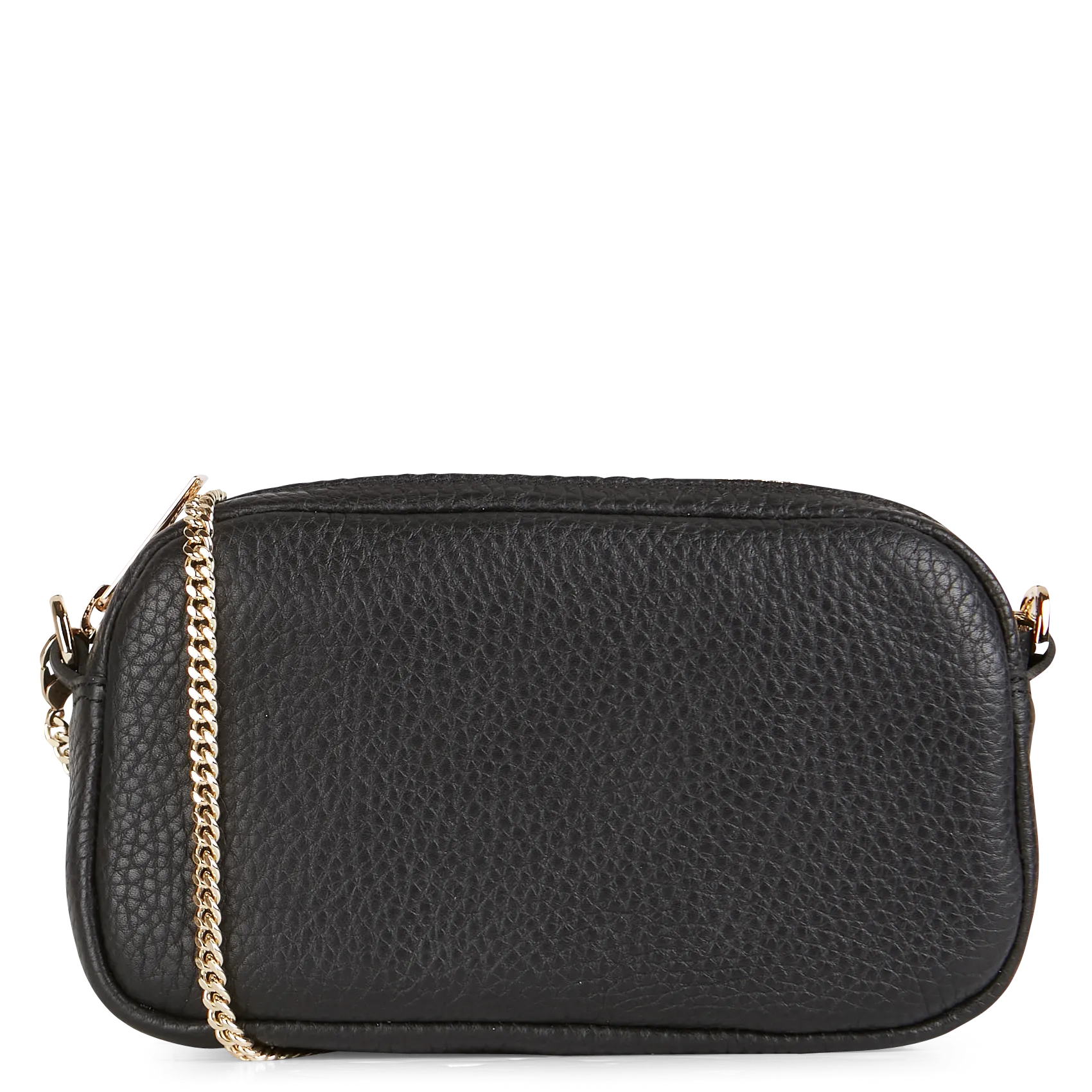 Mini-Umhängetasche aus Leder Schwarz STUDIO MIMI