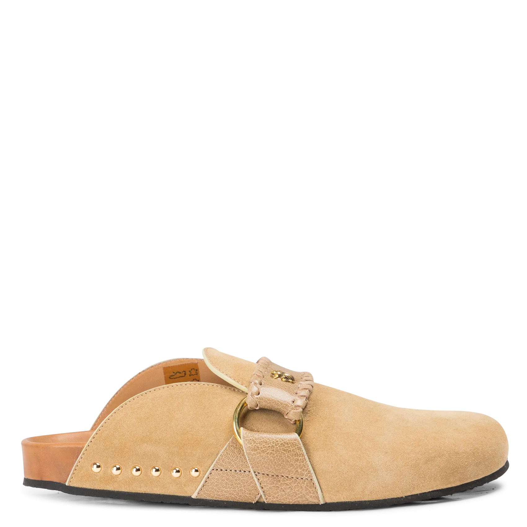 Leder-Mules Beige GEORGETTE