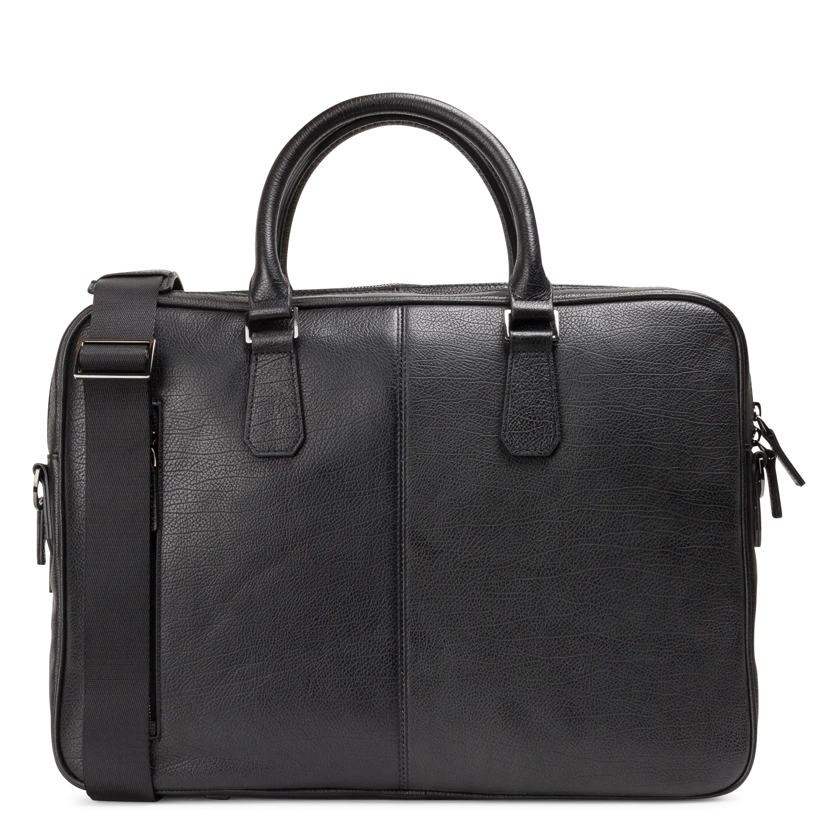 Dokumententasche aus Leder Schwarz