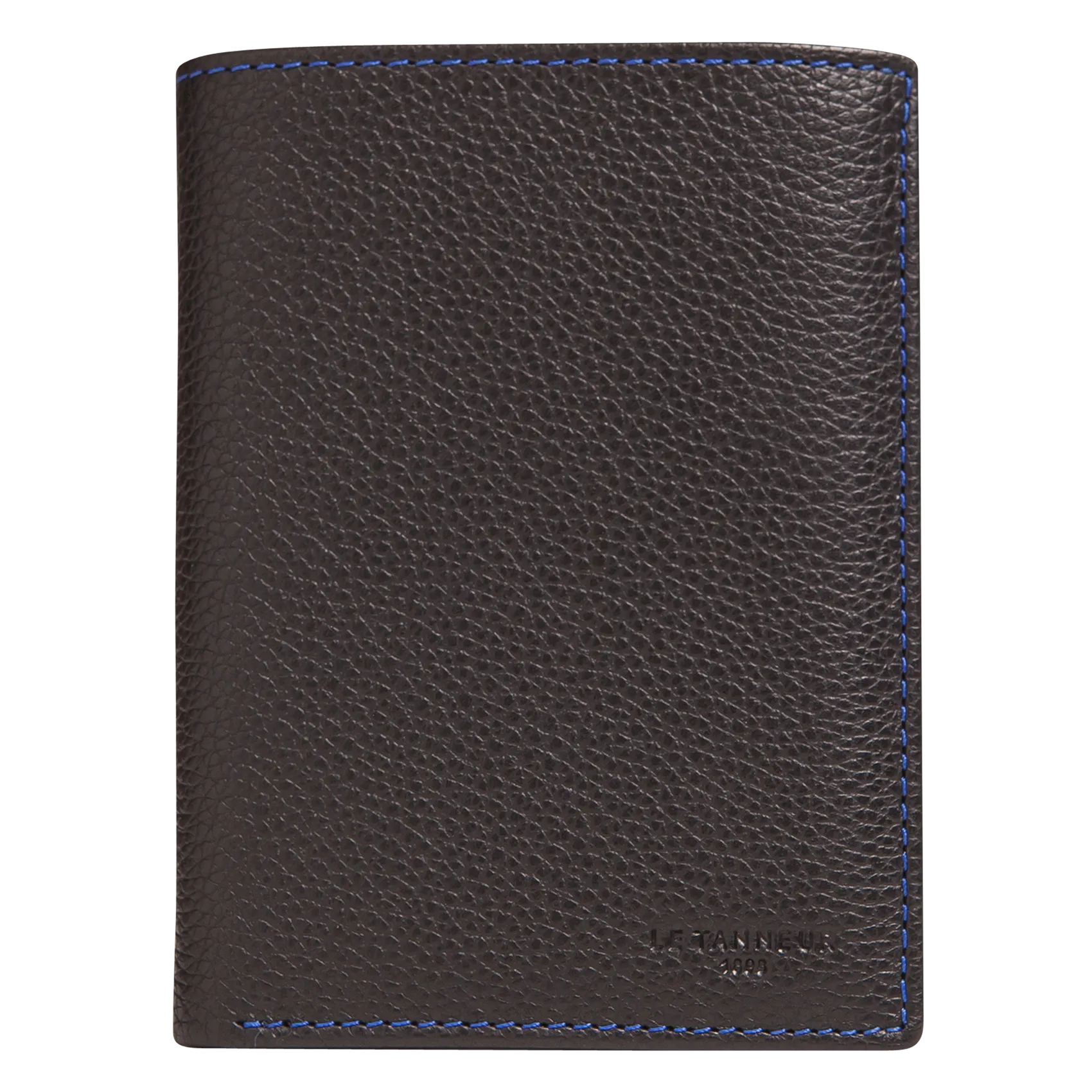 Brieftasche aus genarbtem Vachetteleder mit Reißverschluss Mehrfarbig CHARLES