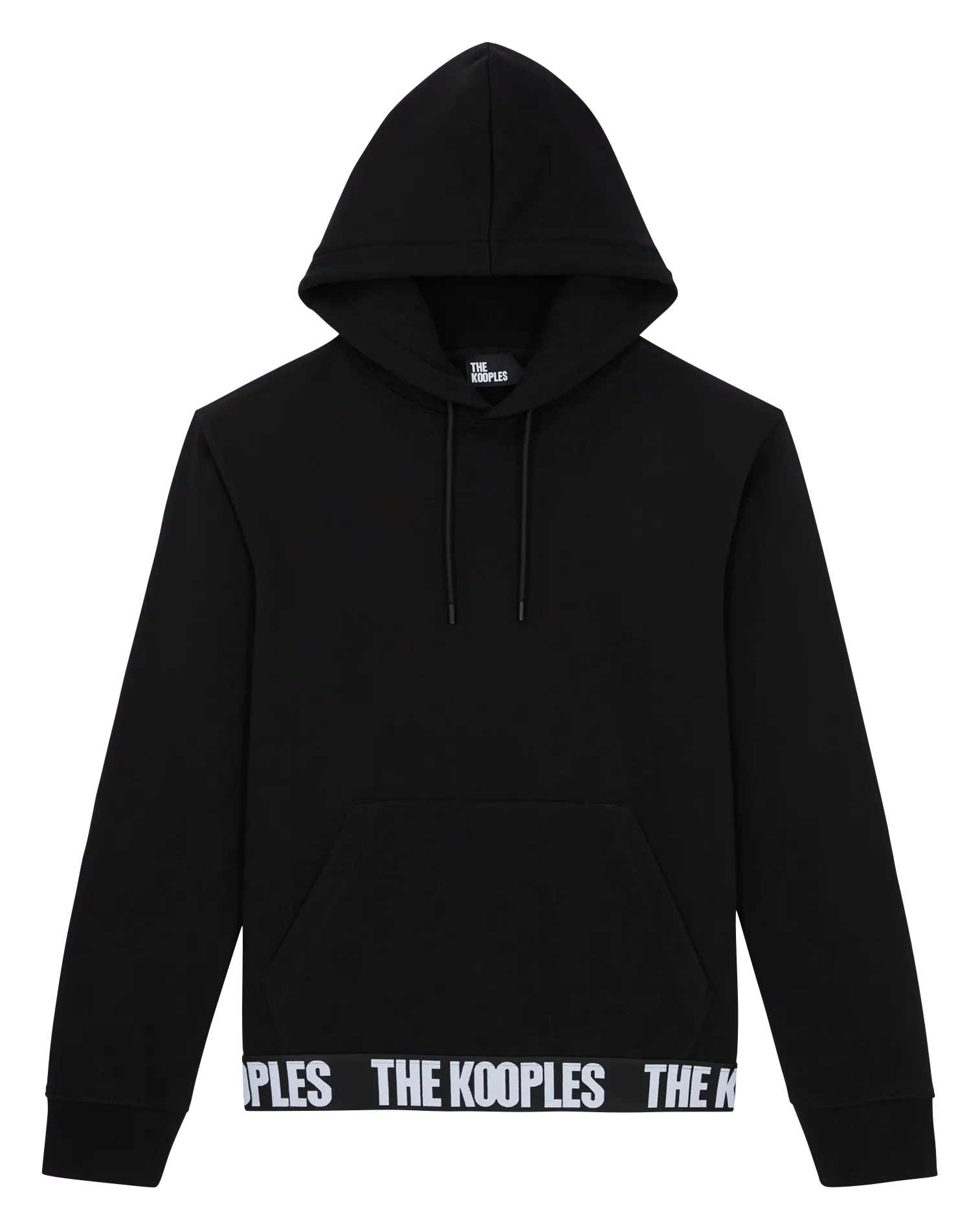 Kapuzensweatshirt aus Baumwolle Schwarz