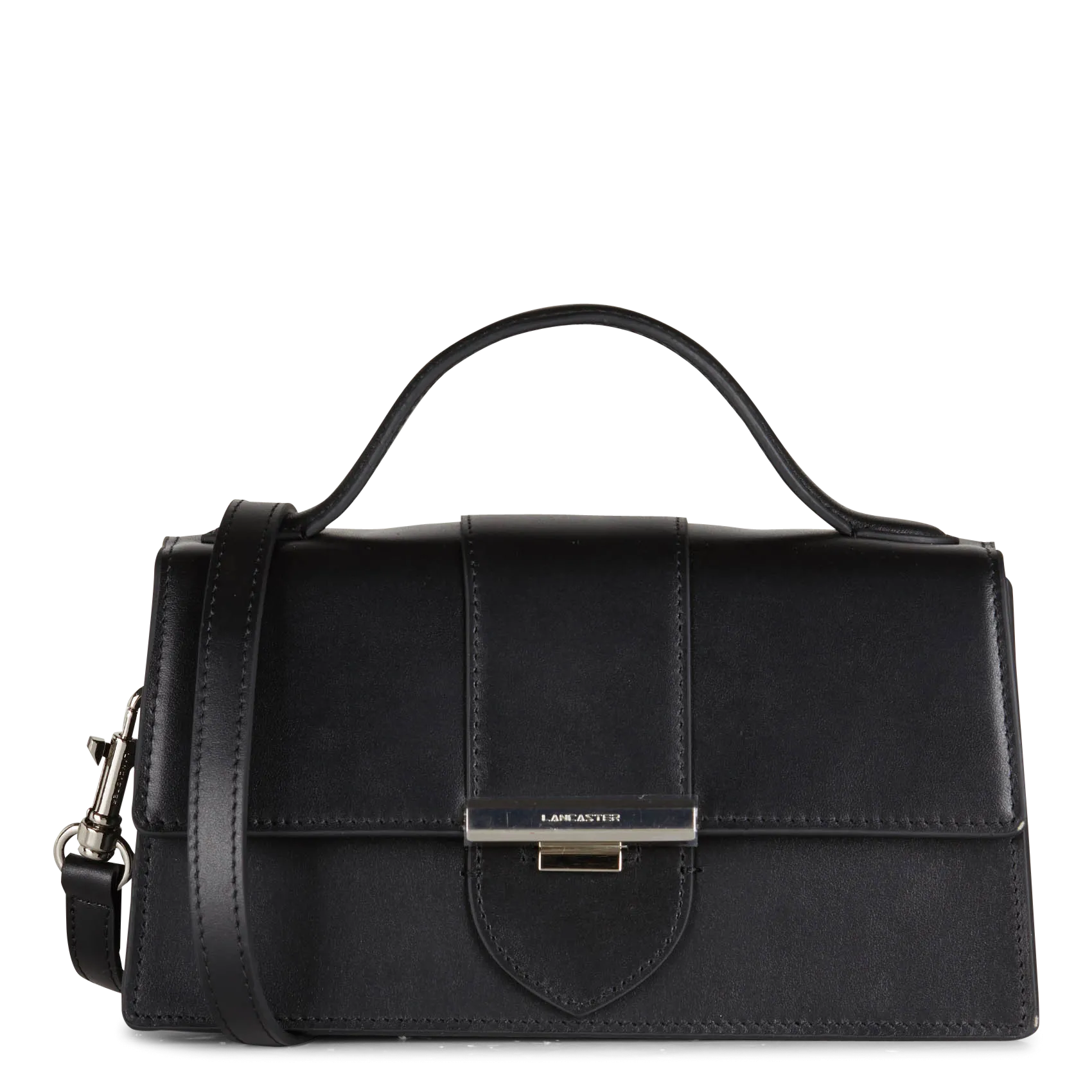 Schultertasche aus Leder Schwarz PARIS ILY