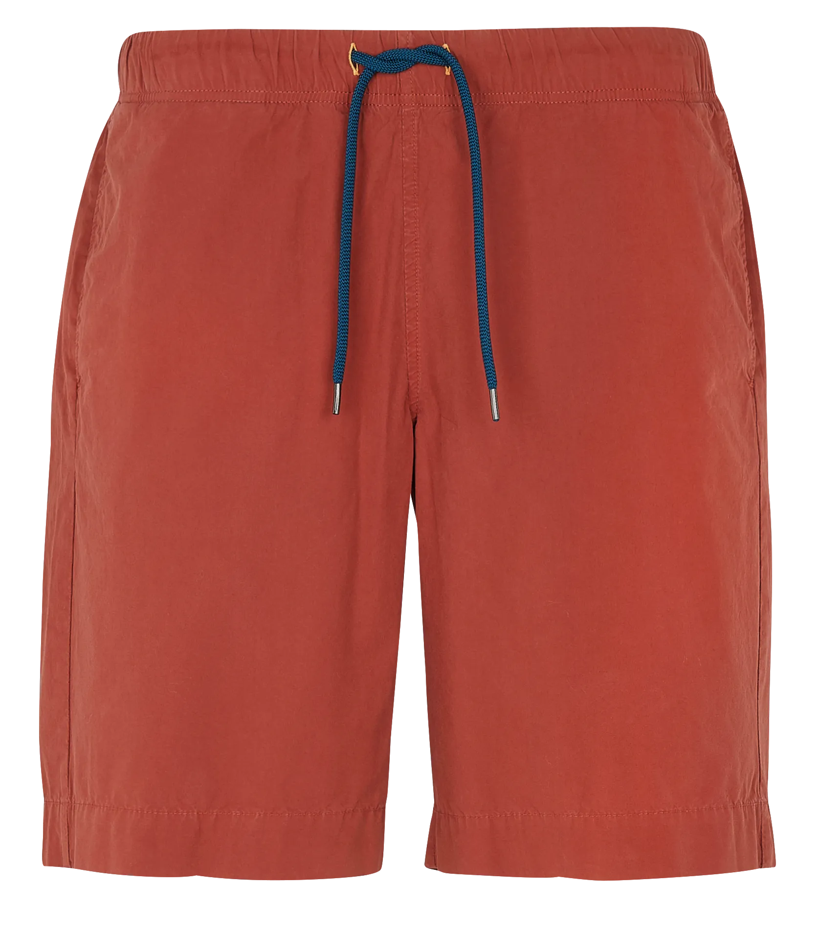 Gerade geschnittene Baumwollshorts Rot