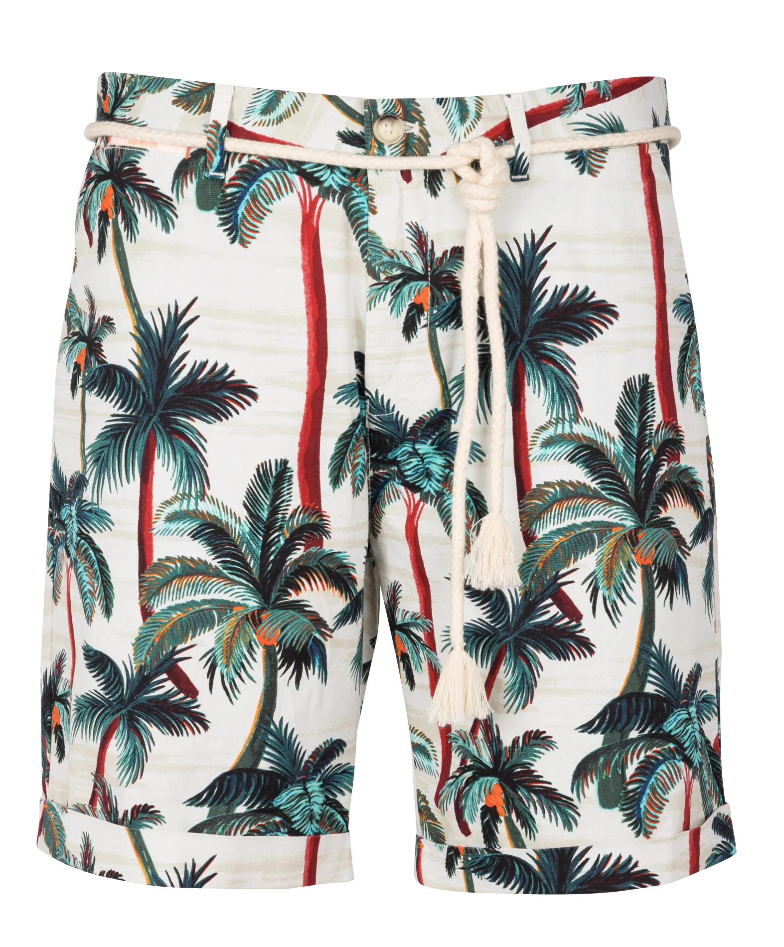 Bedruckte Shorts aus Baumwoll-Mix Mehrfarbig