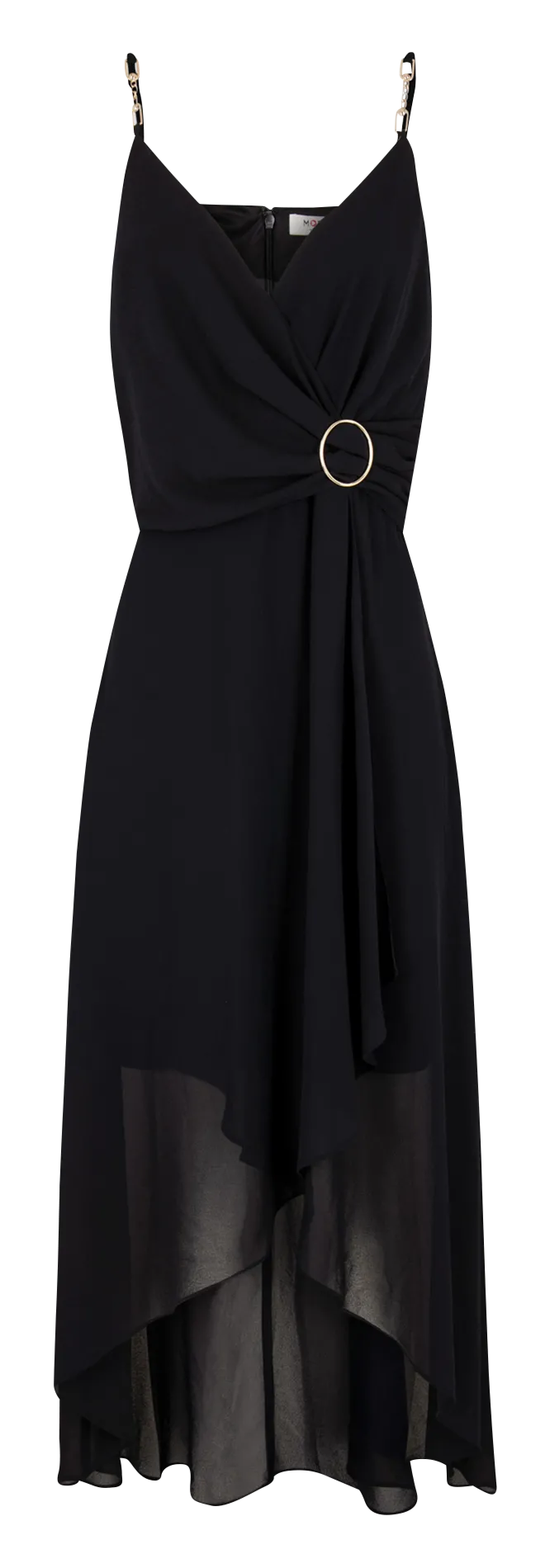 Midikleid mit schmalen Trägern Blau 231-REUILLY