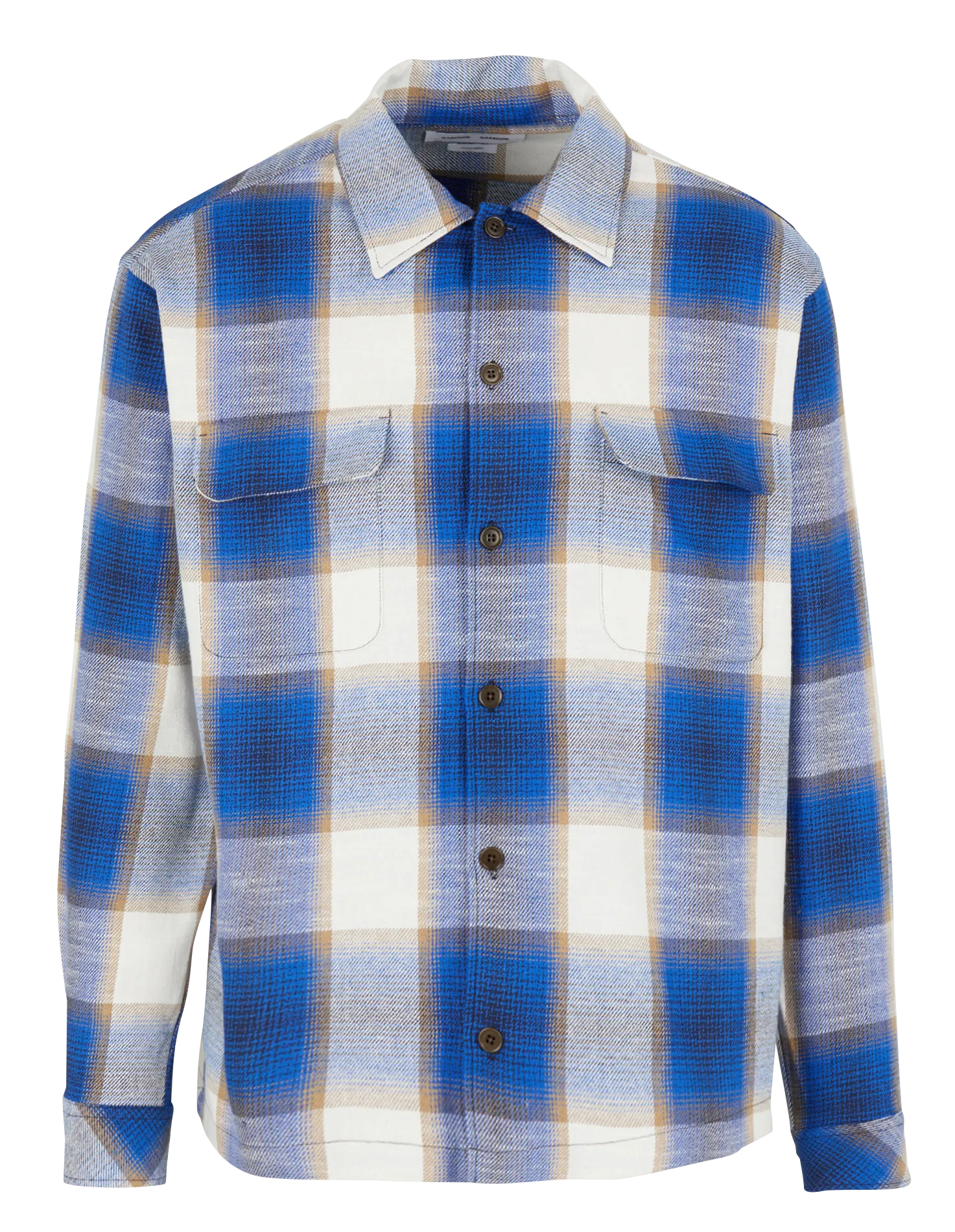 Karohemd aus Baumwoll-Mix mit klassischem Kragen Blau CASTOR H