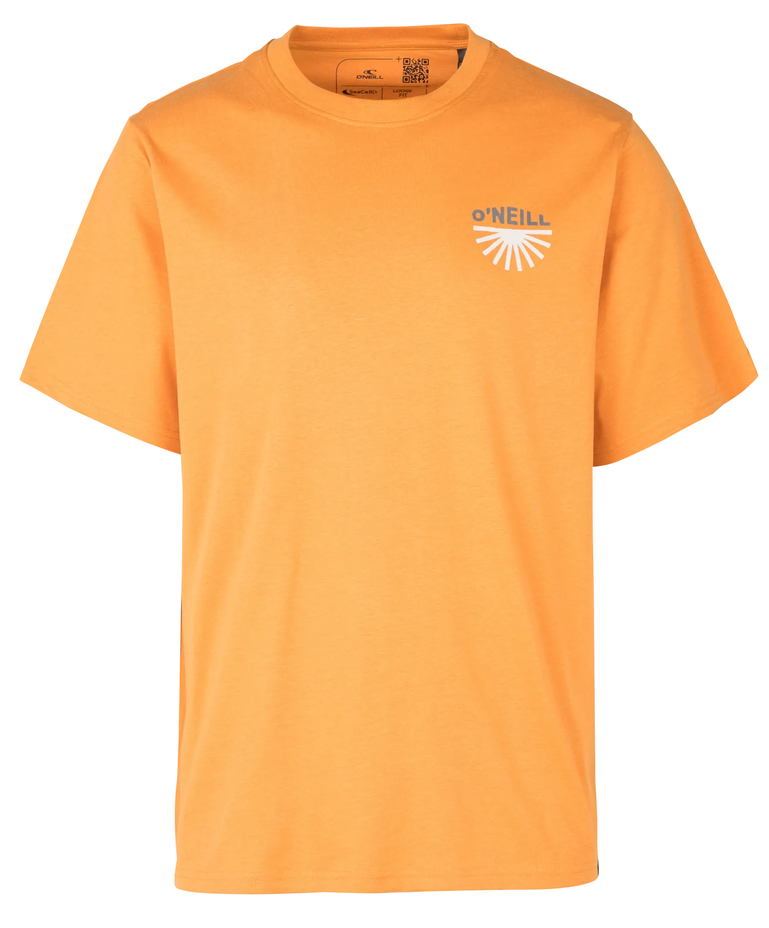 T-Shirt aus Baumwoll-Mix, Regular Fit Orange ALBOR