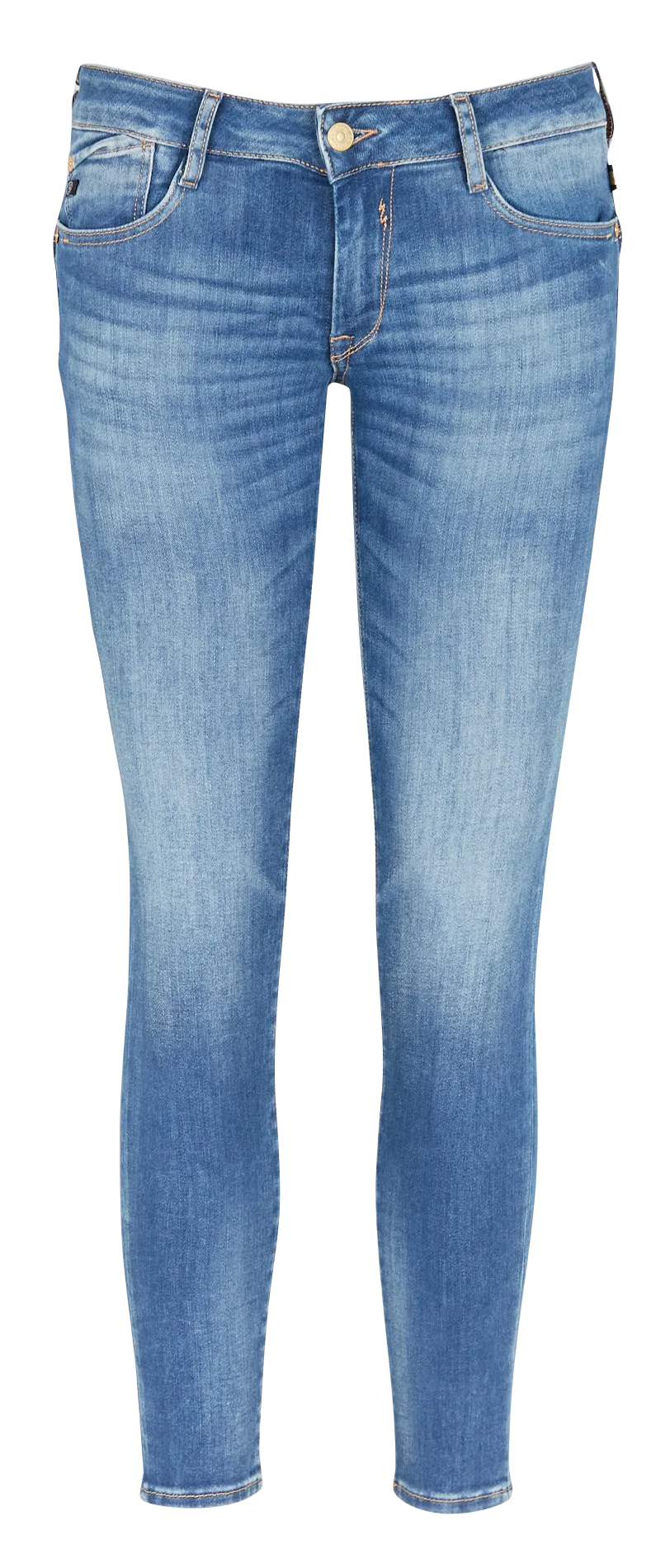 Low Waist Slim Fit Jeans Blau KAWI