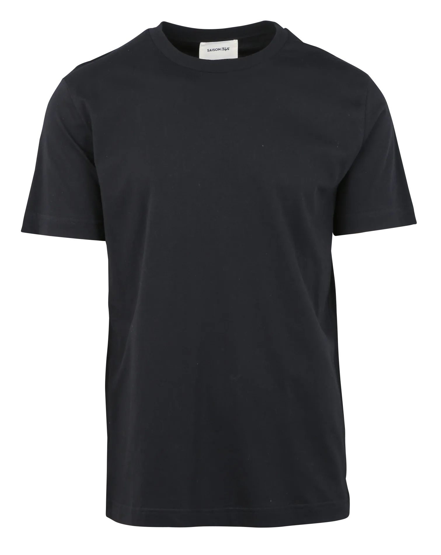 Rundhals-T-Shirt aus Bio-Baumwolle Schwarz BAFF