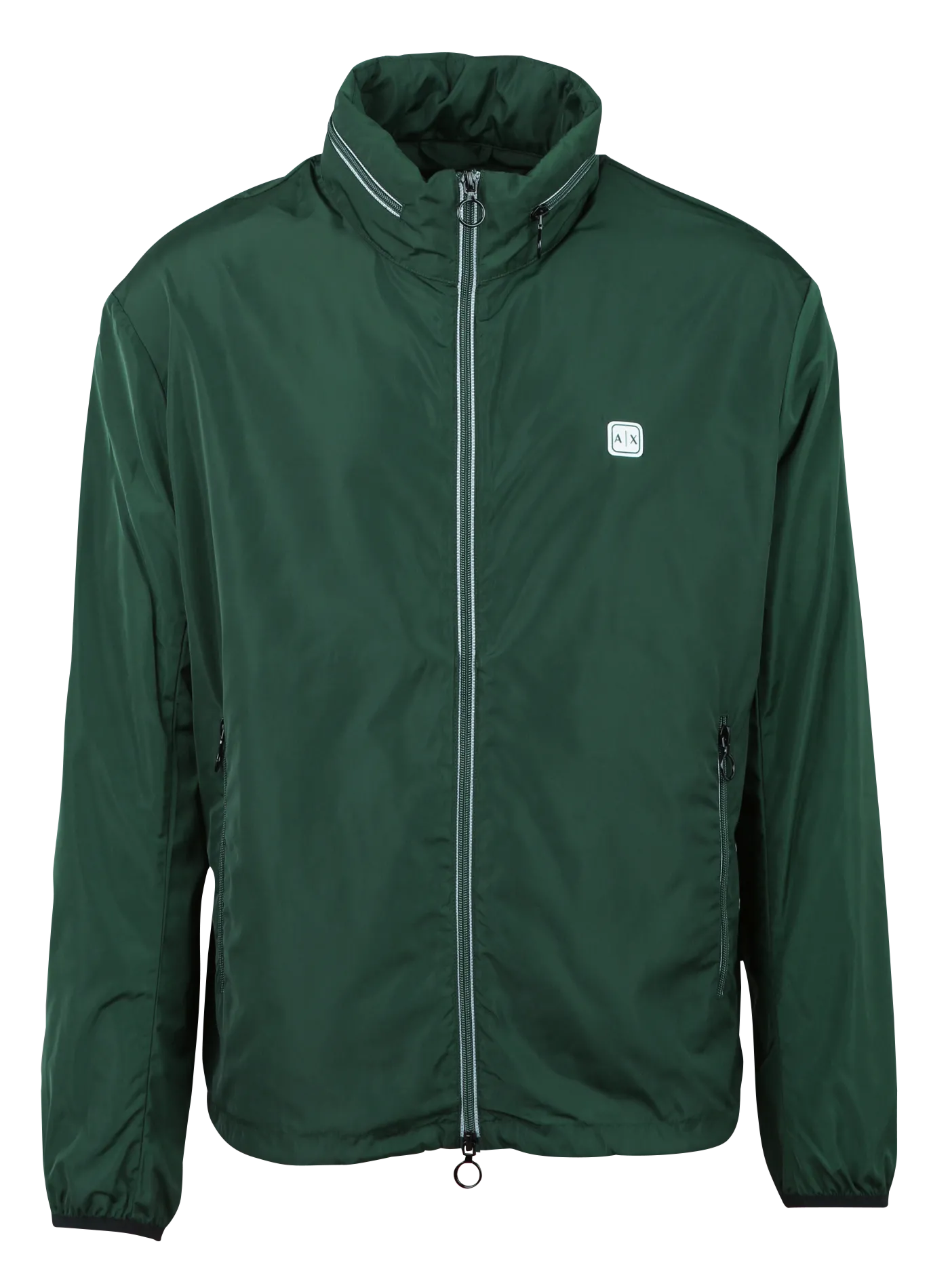 Windjacke mit Stehkragen Grau