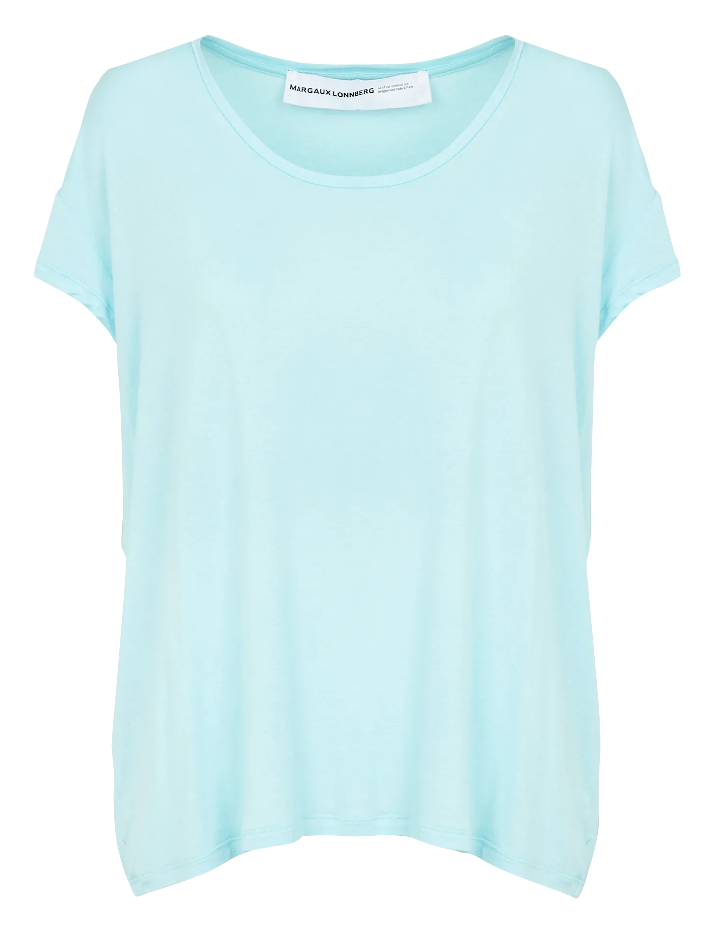 Weites Rundhals-T-Shirt Blau MARLOW