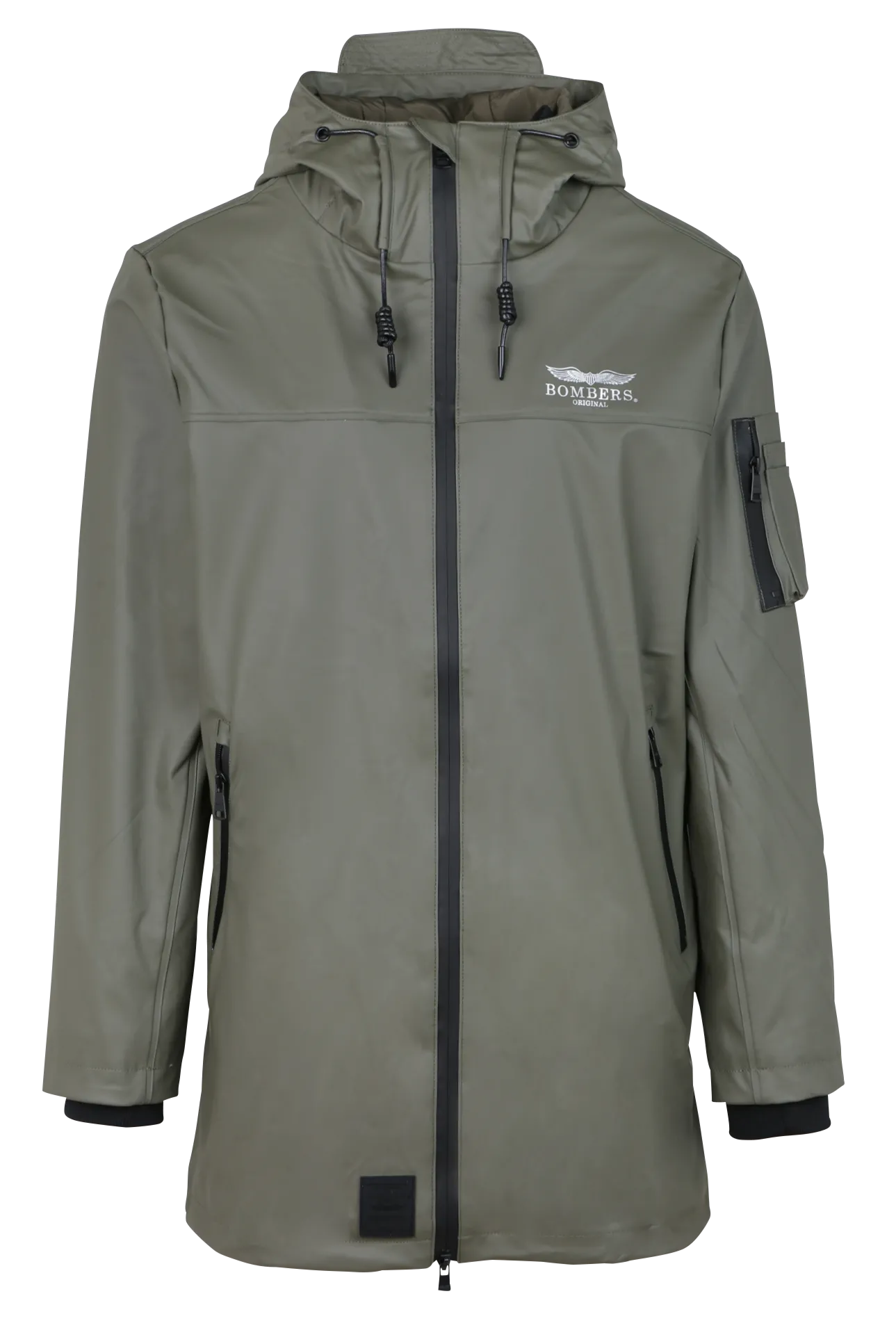 Regenjacke mit Kapuze Khaki DJINN