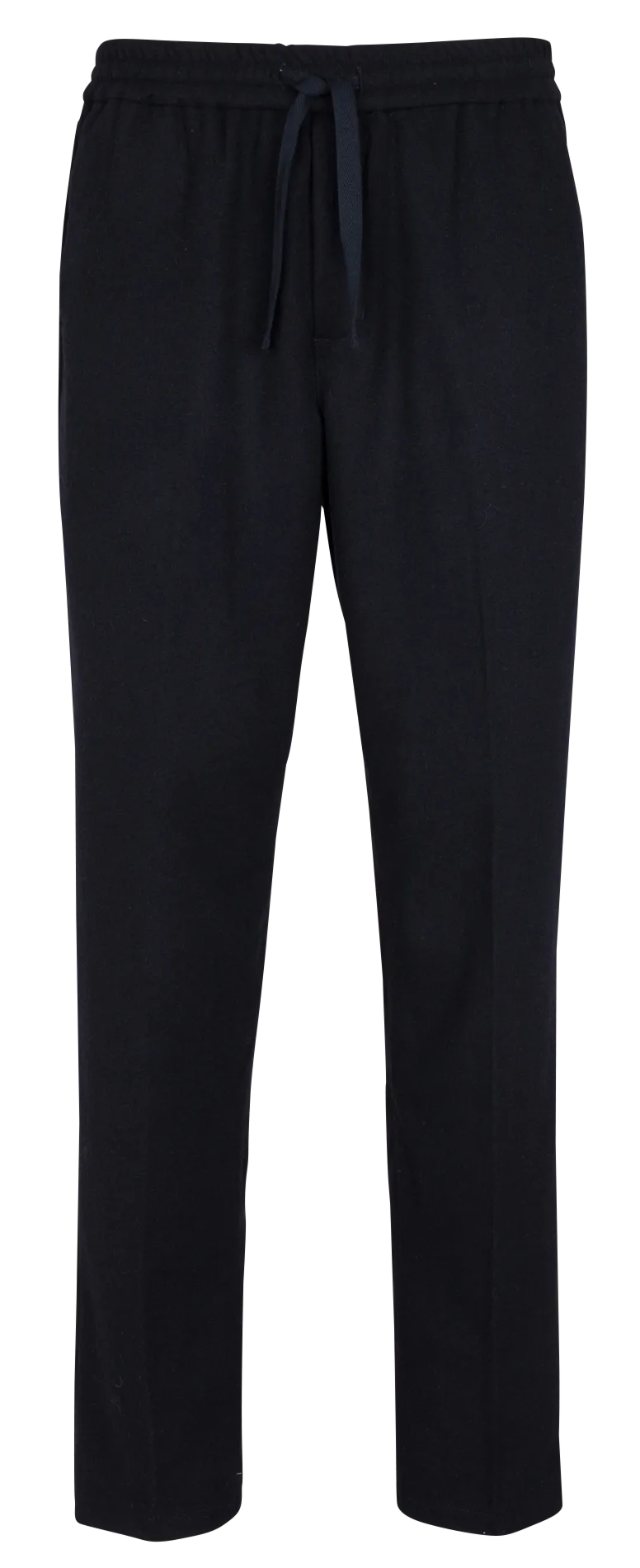 Gerade geschnittene Hose aus Wollmix Blau