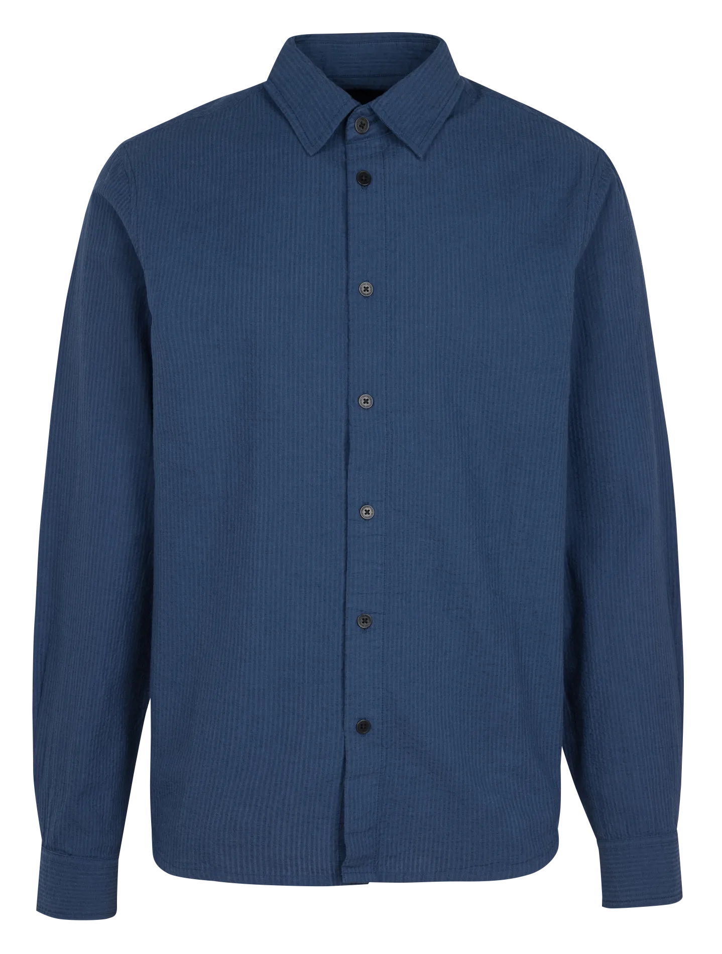 Kariertes Hemd aus 100% Baumwolle Blau