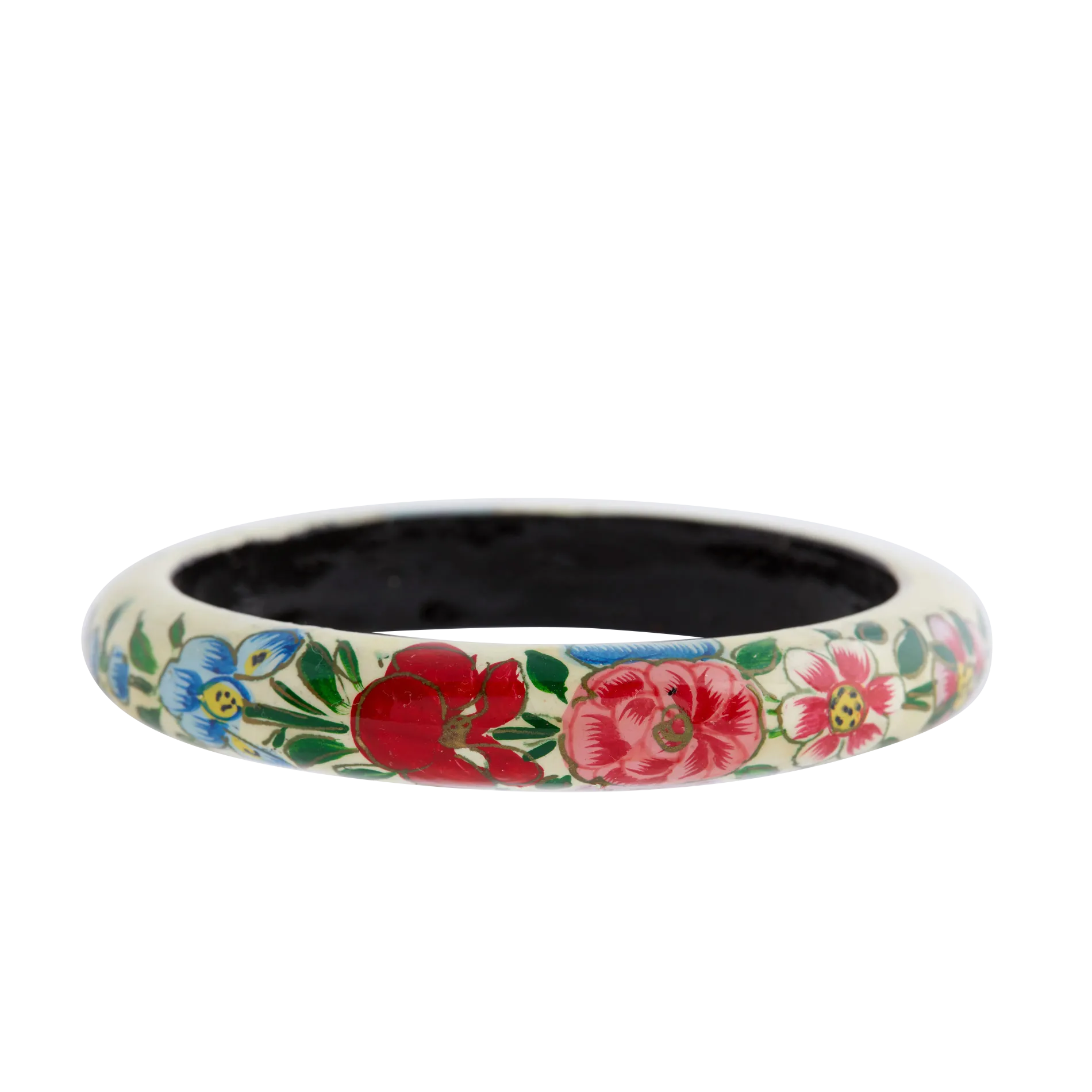 Bedrucktes Armband aus Holz Grun ASHA