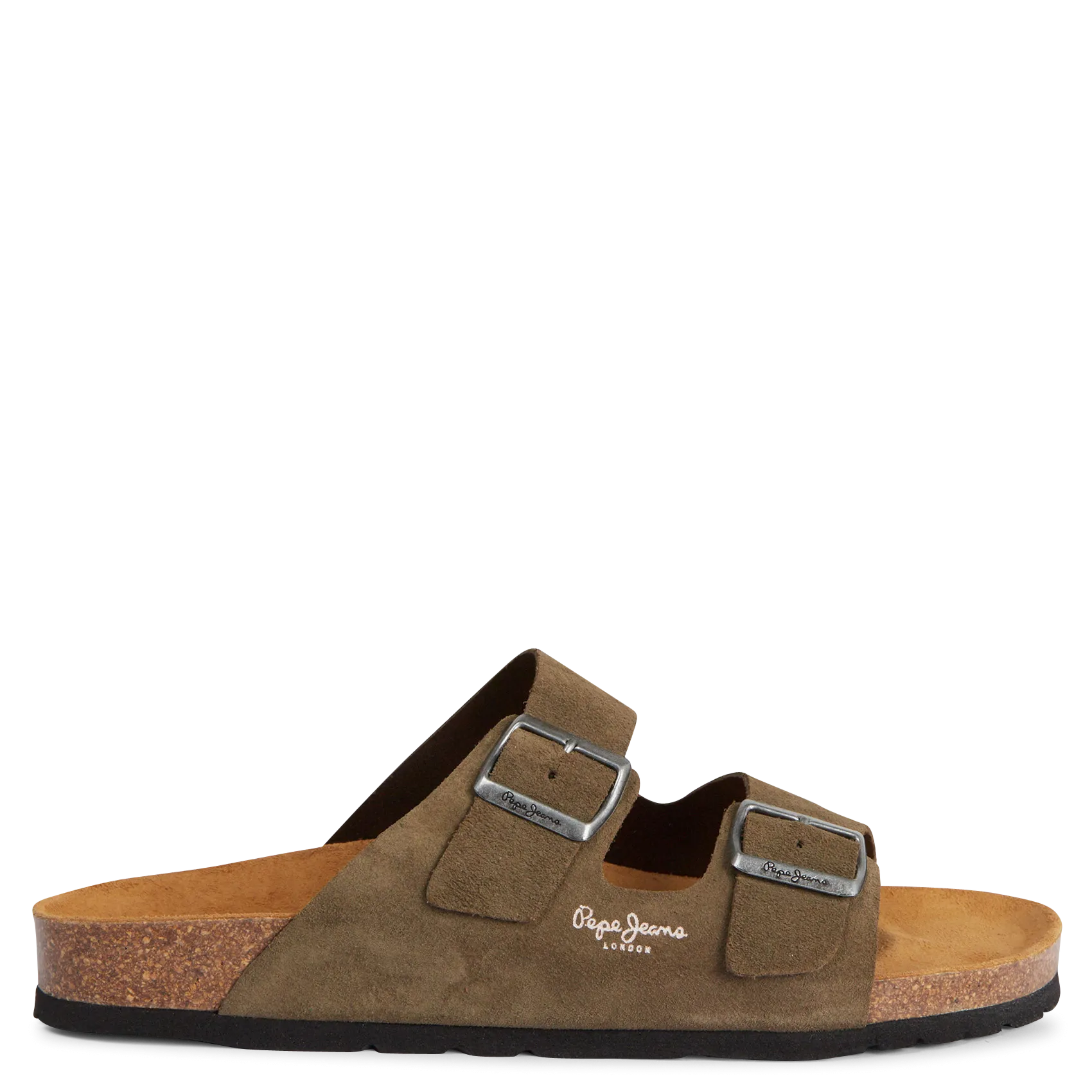 Mules aus Veloursleder Grun