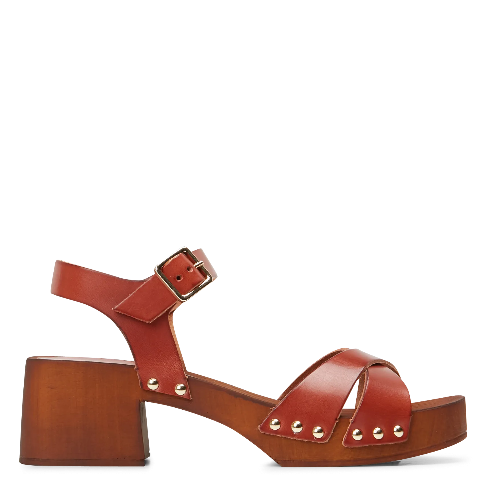 Clogs mit Absatz Braun NAIS