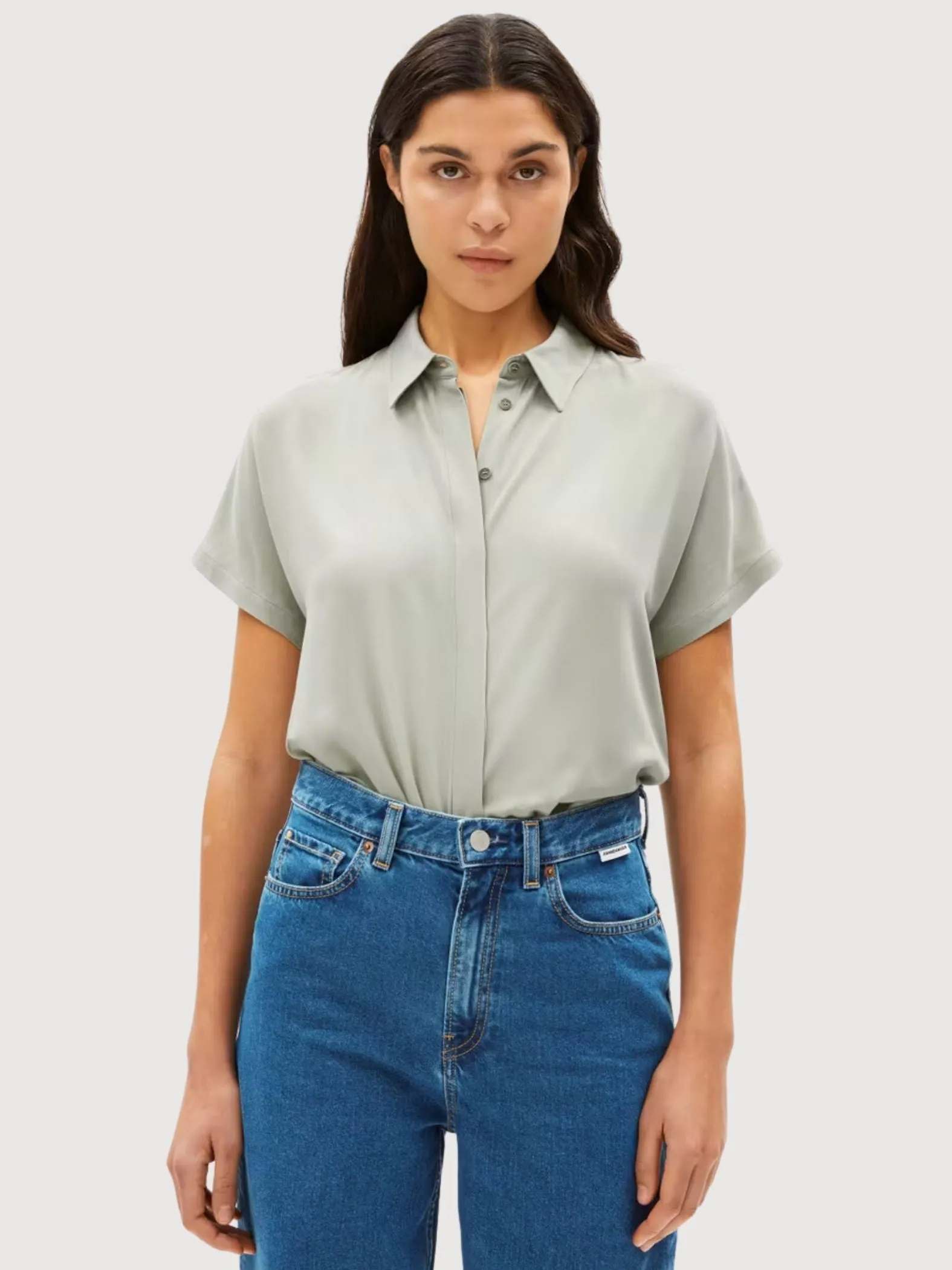 Larisaana Bluse Seagreen Damen | Armedangels