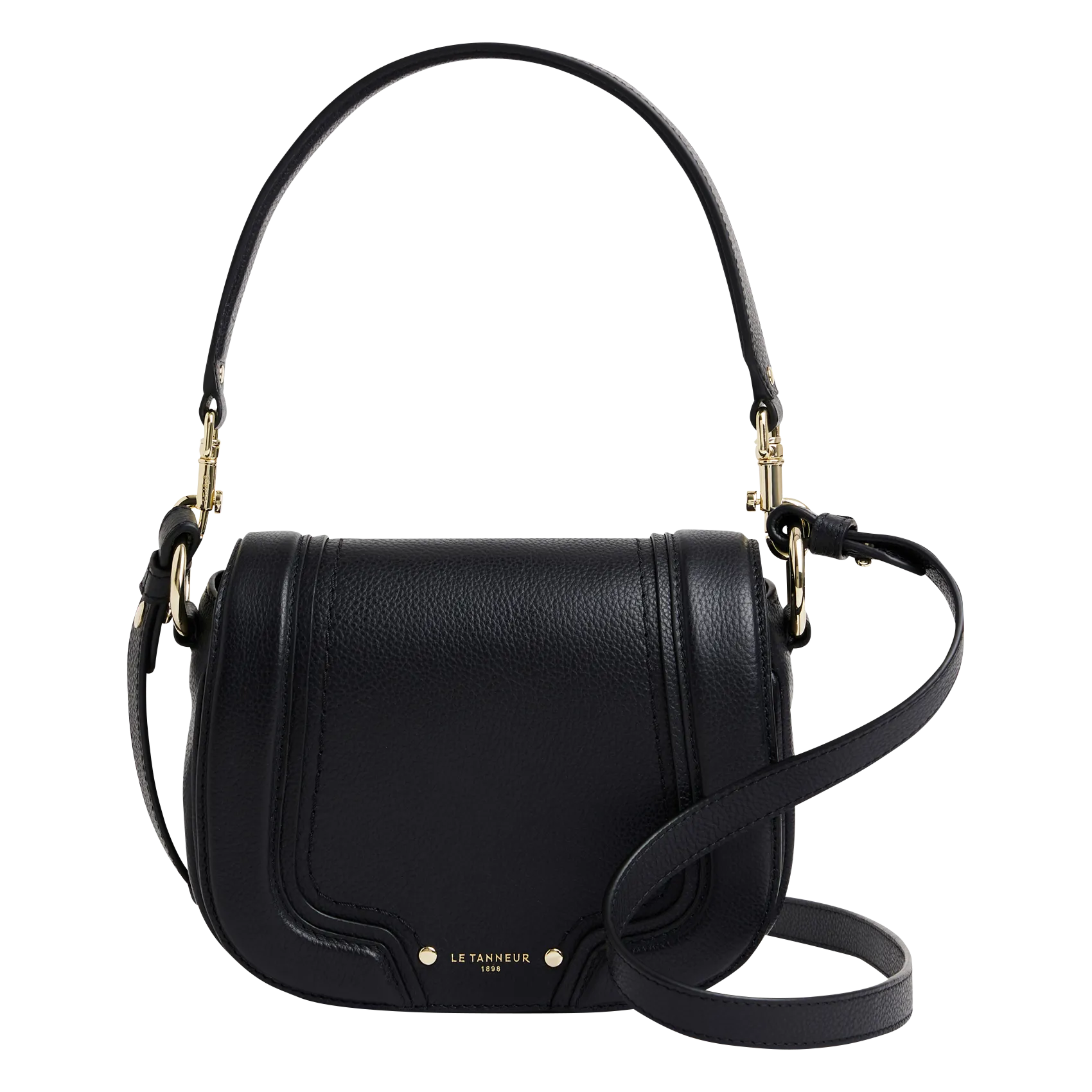 Umhängetasche aus Leder Schwarz ELLA