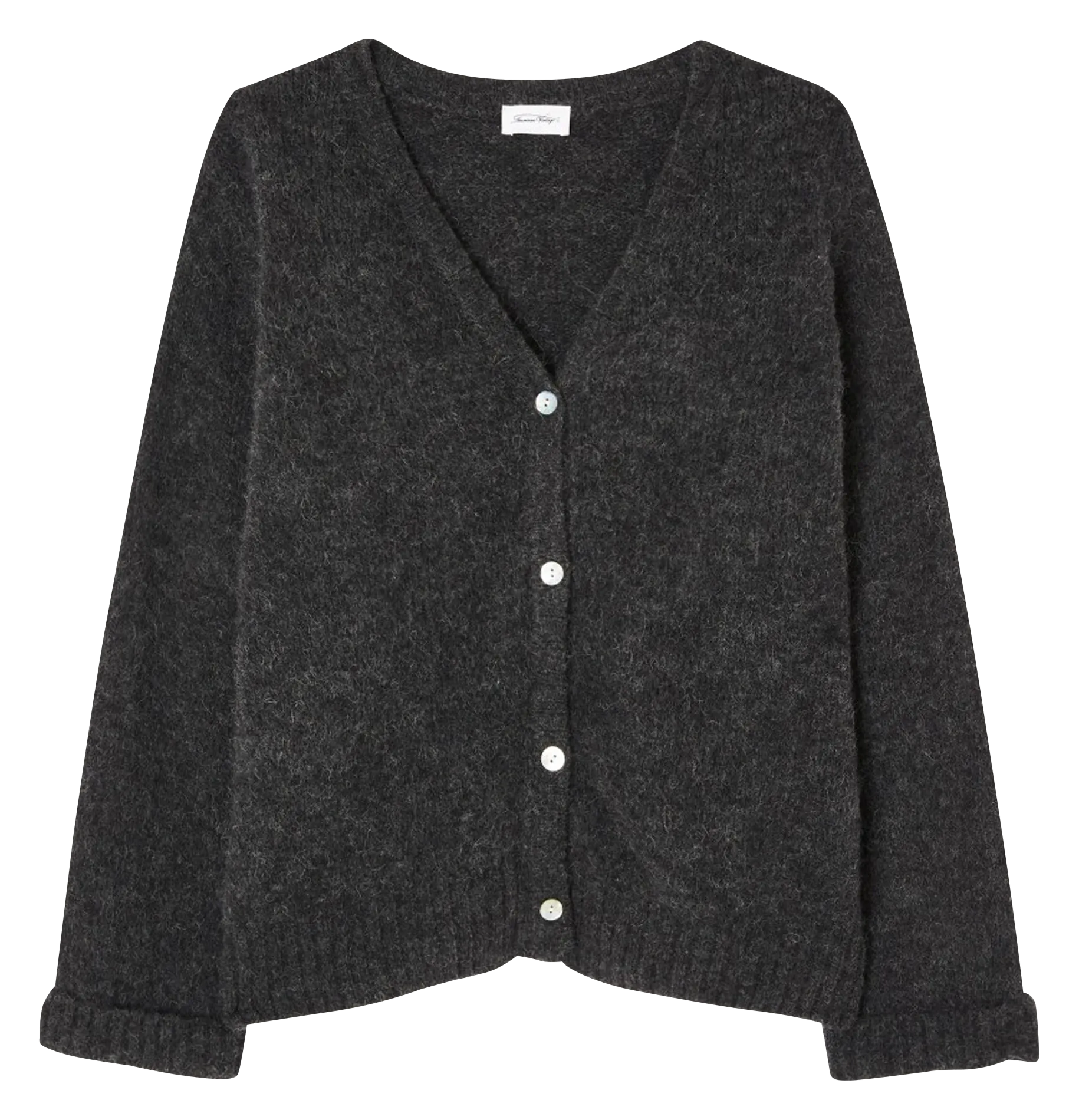 Weite Strickjacke mit V-Ausschnitt Grau EAST