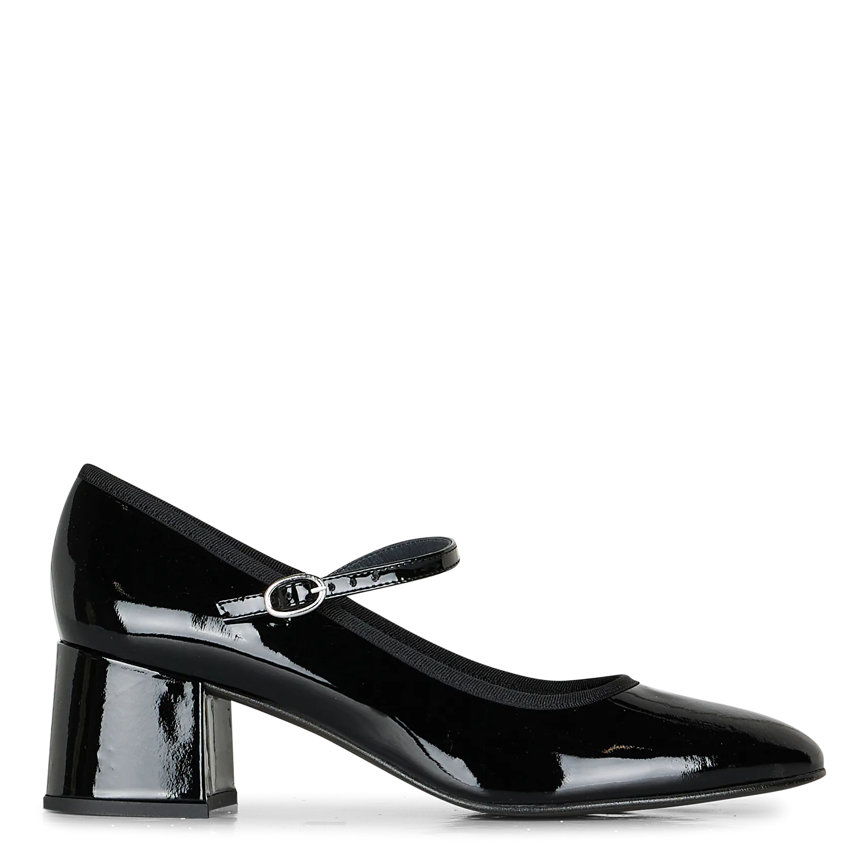 Spangenpumps aus Lackleder mit Absatz Schwarz DALMATIE