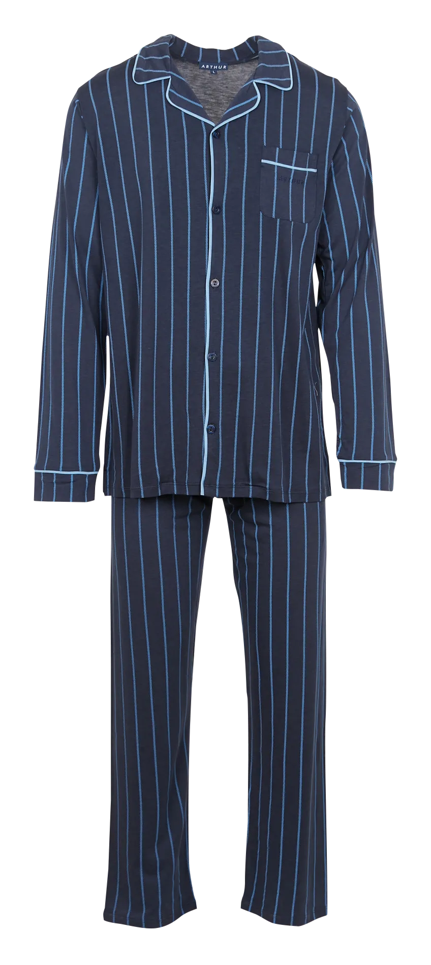 Gestreifter Pyjama Blau