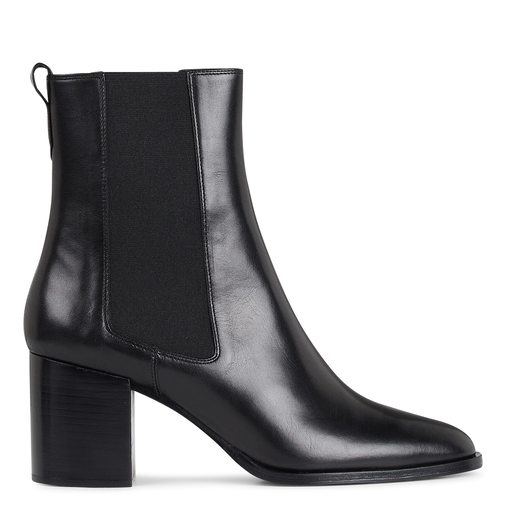 Lederstiefeletten Schwarz N°663