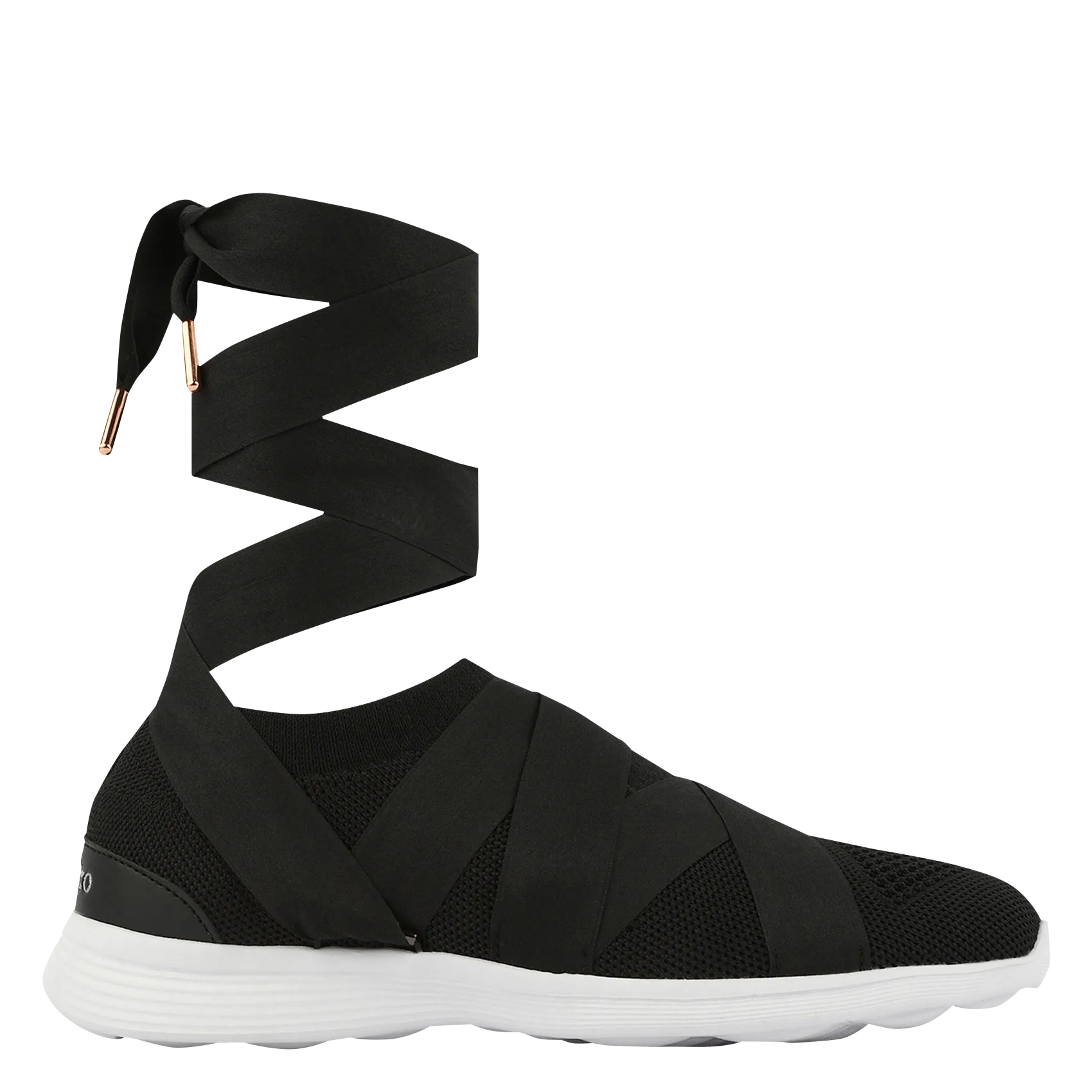 Ballerina-Sneakers aus Stretch-Mesh Schwarz SOPHIA