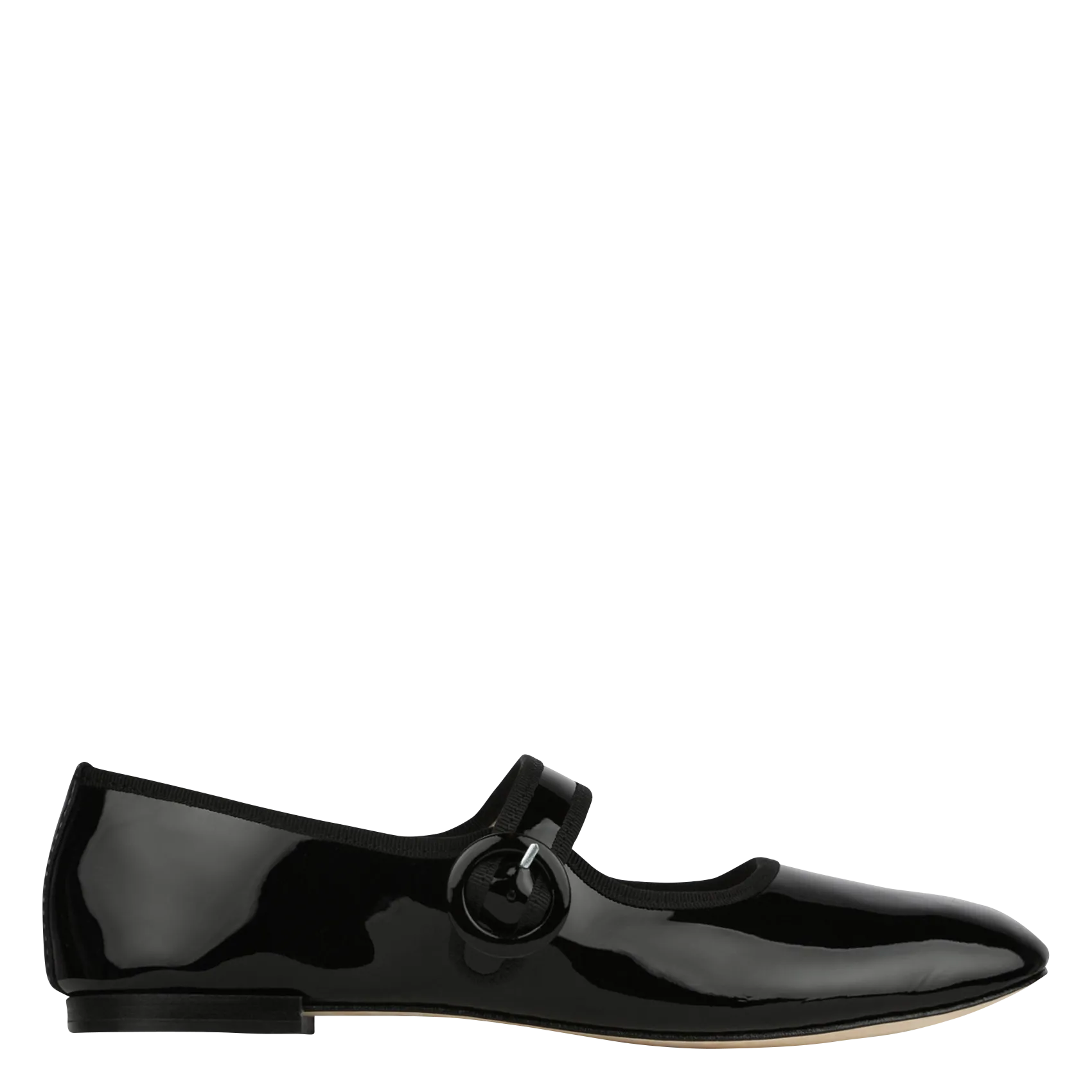 Spangenpumps aus Lackleder Schwarz GEORGIA