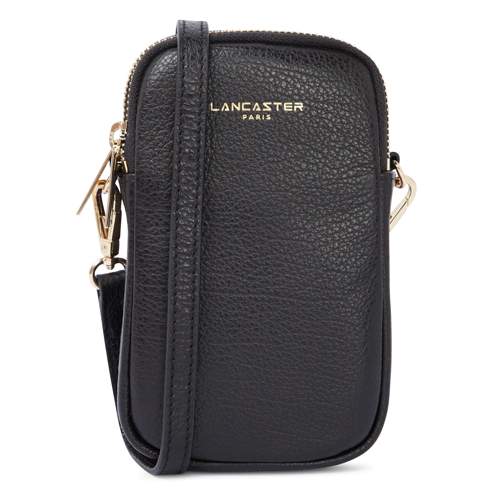 Handytasche aus Leder Schwarz DUNE