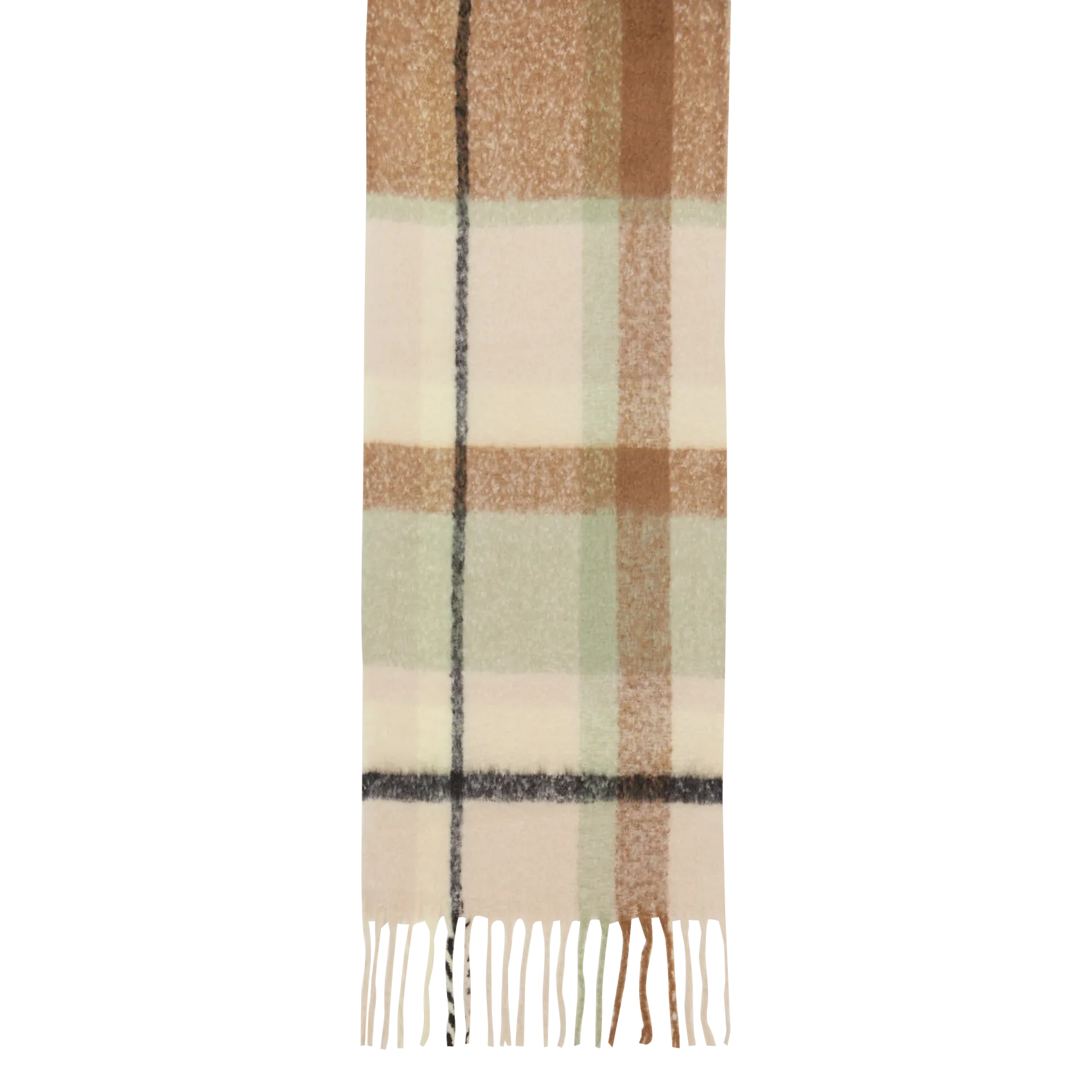 Schal mit Streifen Beige BEA