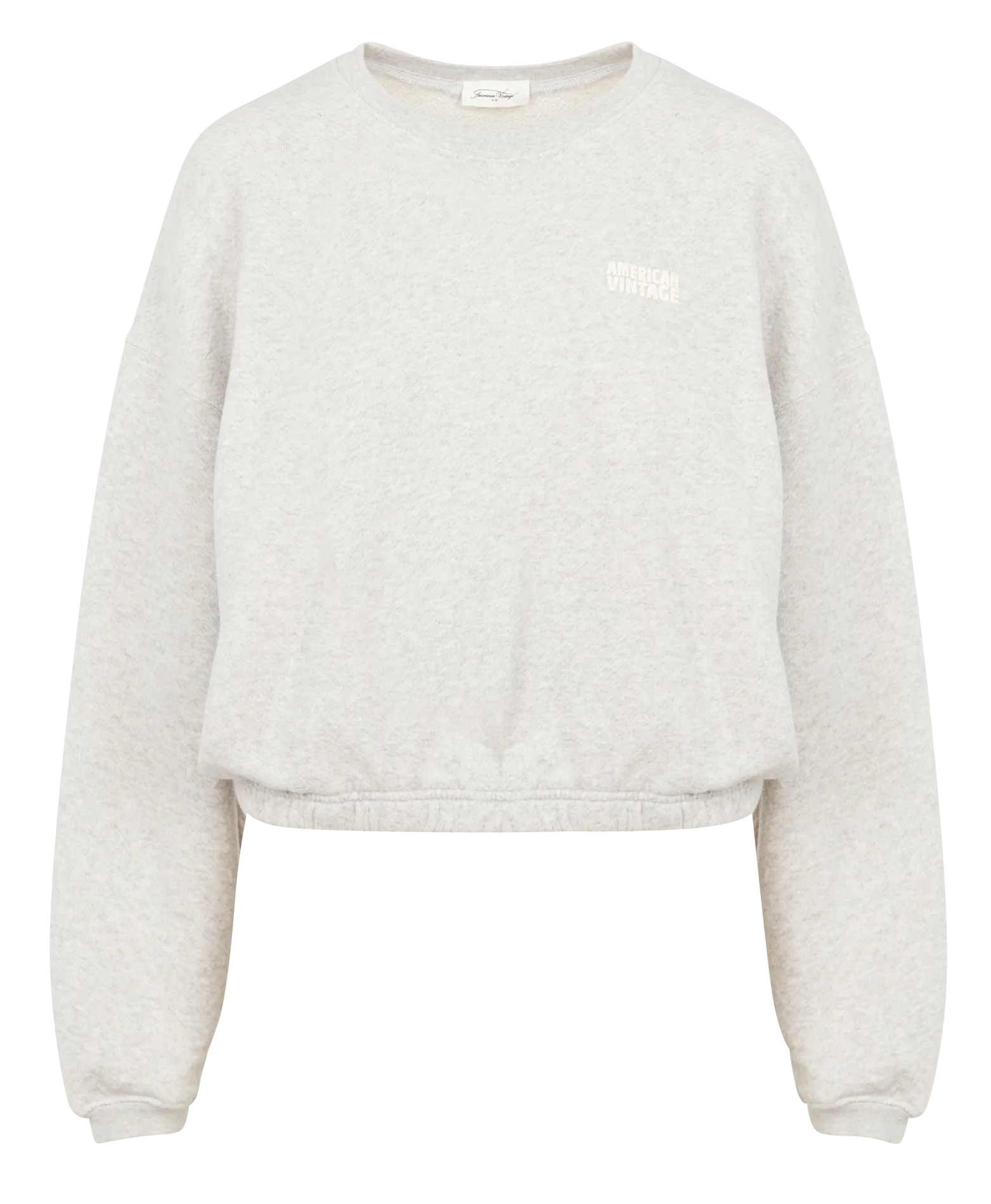 Baumwollpullover mit Rundhalsausschnitt und Siebdruck Grau KODYTOWN