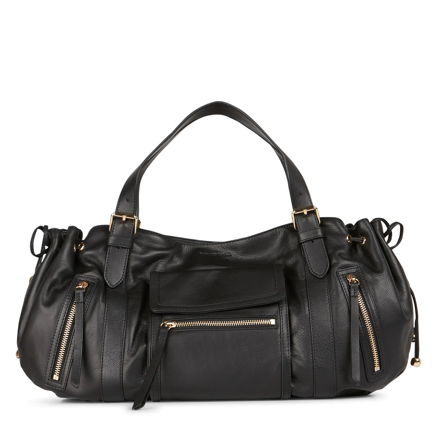 Handtasche aus Leder Schwarz ST GERMAIN