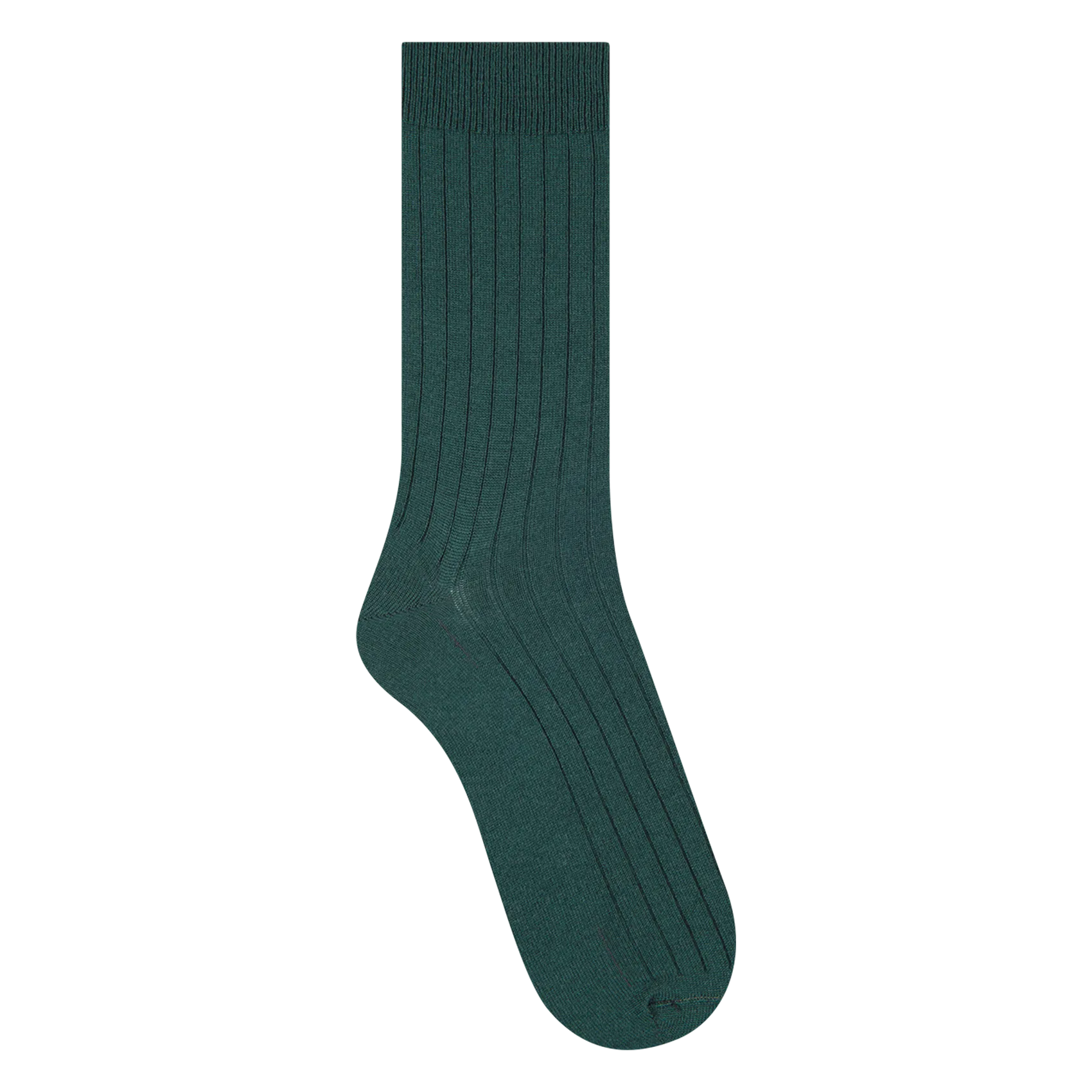 Lange Socken aus Wollmix Grun