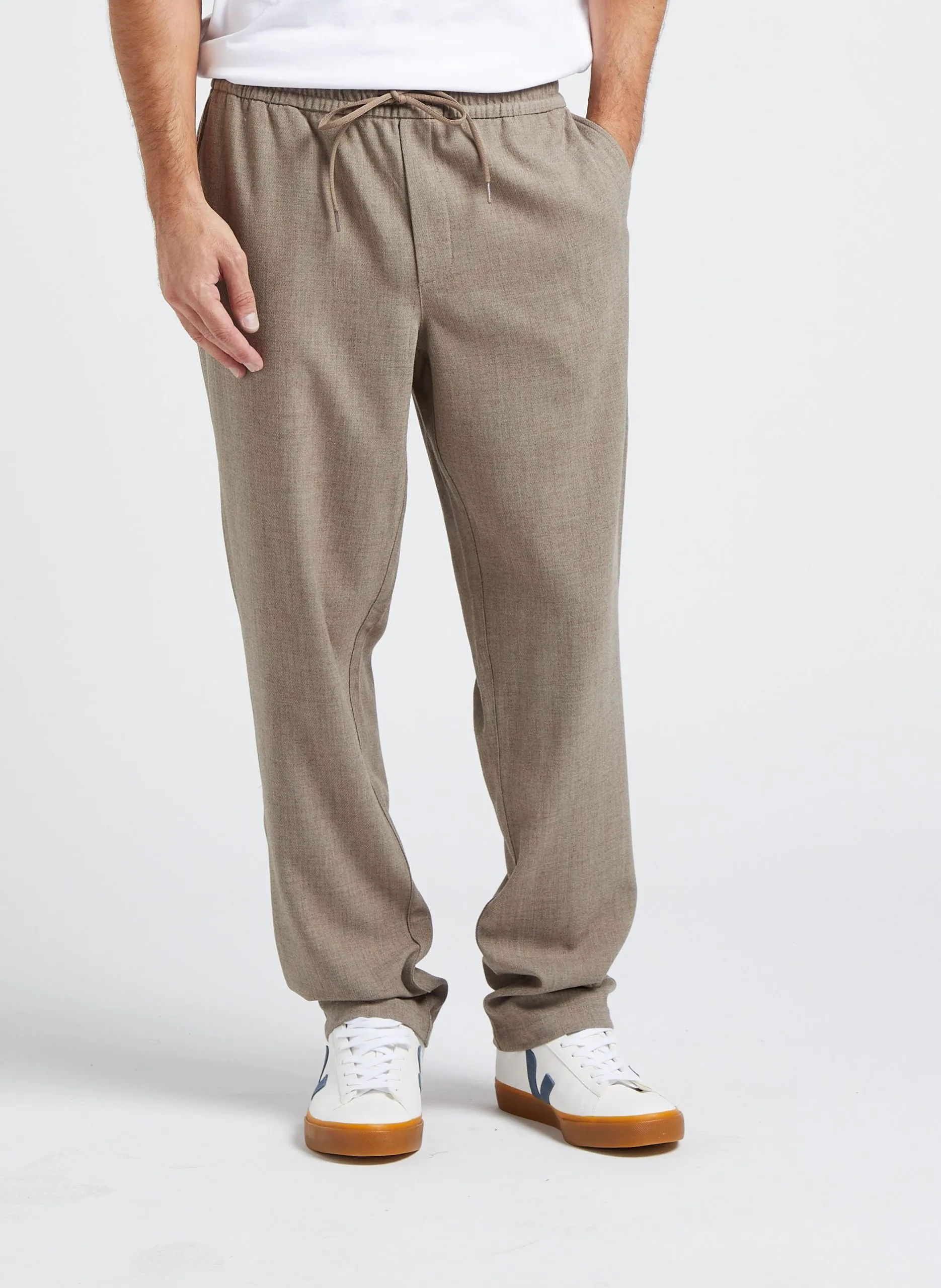 Gerade geschnittene Hose Beige PATRICK