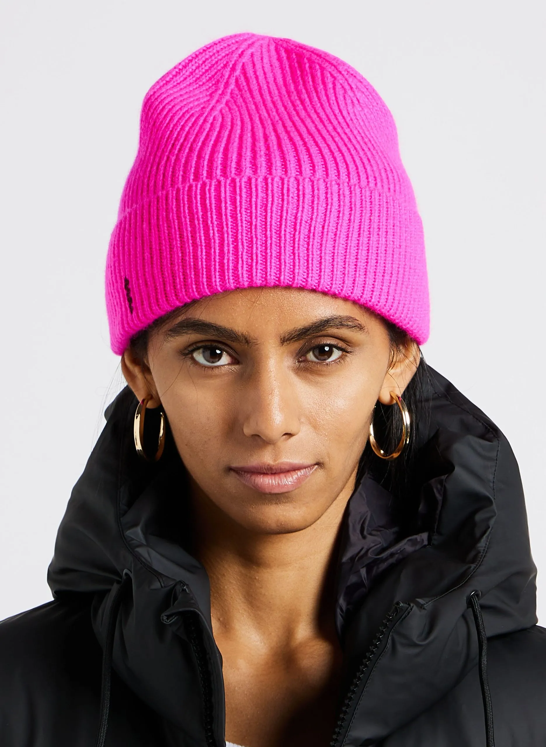 Mütze aus Kaschmir Rosa