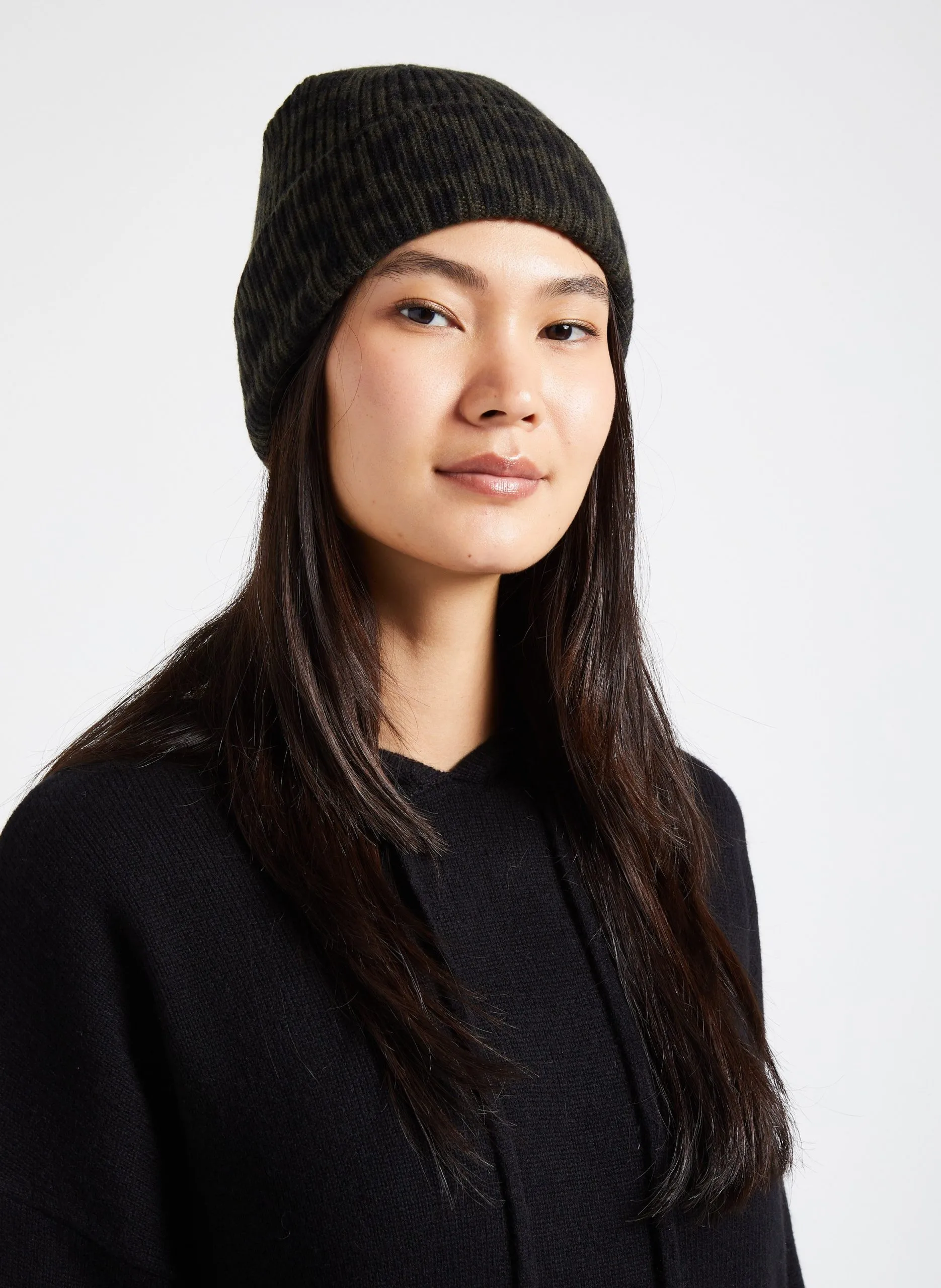 Mütze aus Kaschmir Khaki