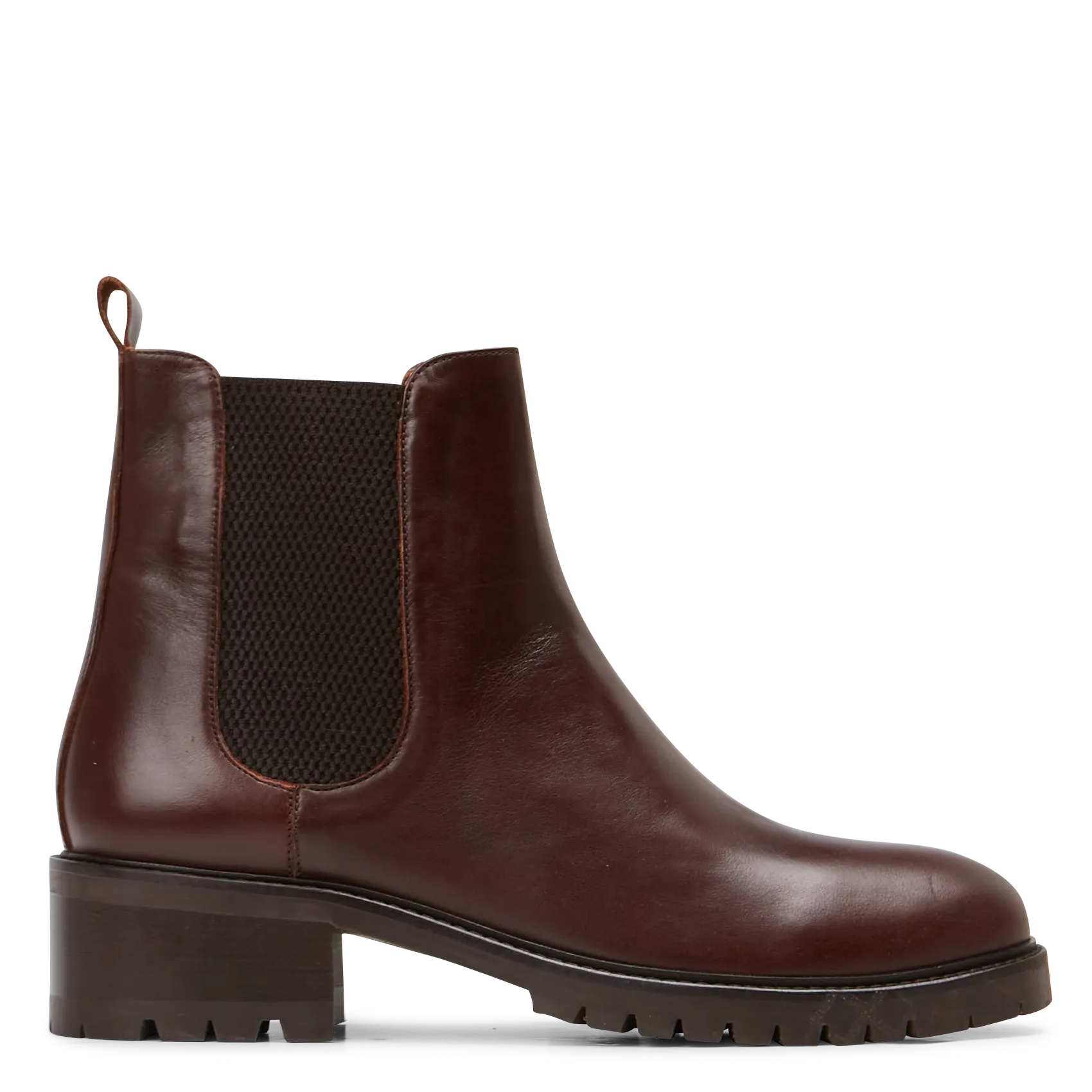 Leather ankle boots with lugged sole Braun ADOLIE